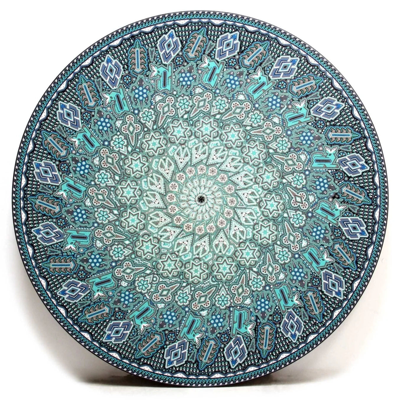 Nierika de chaquira de cristal arte huichol wixárika artesanía