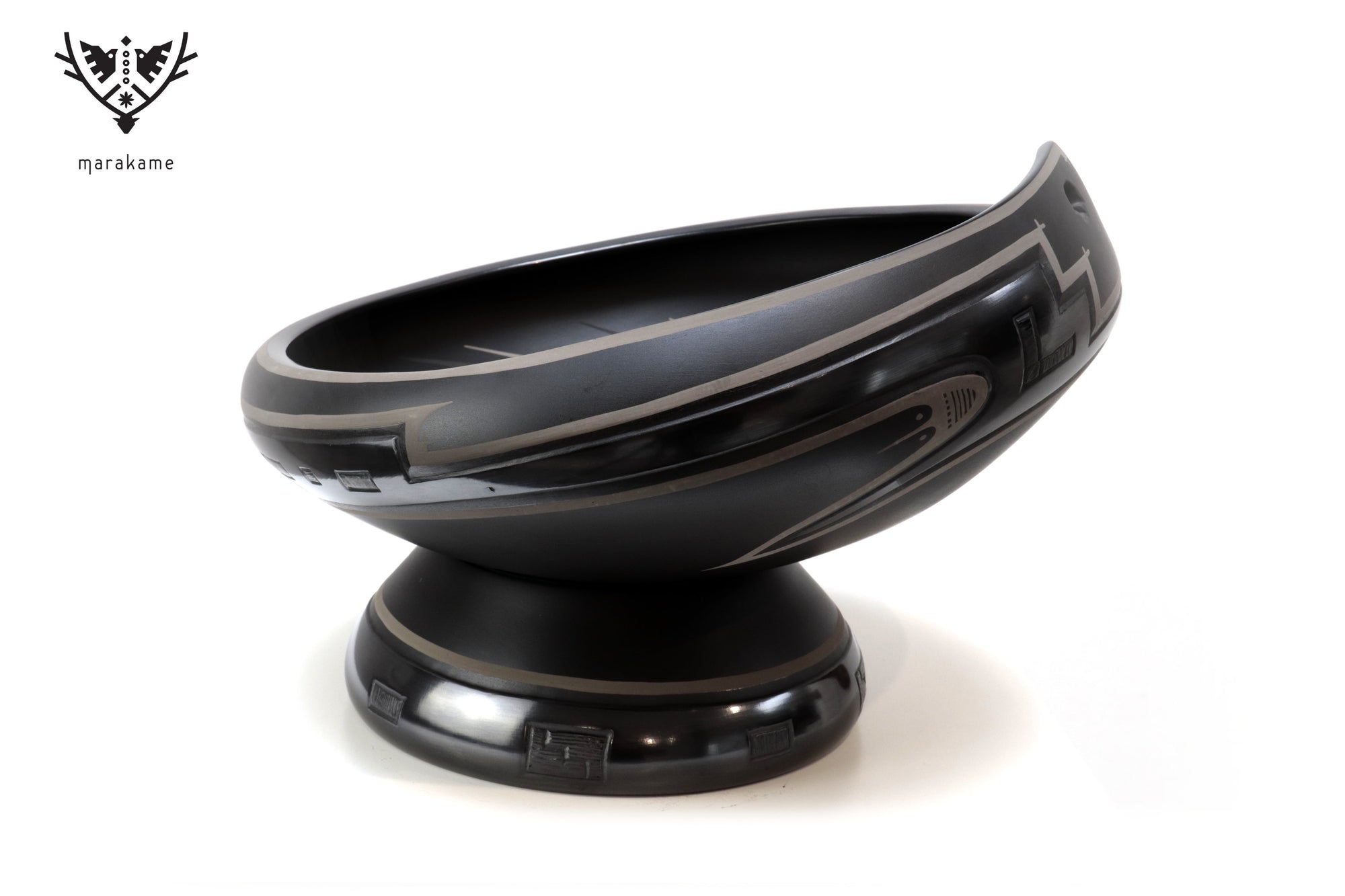 Cerámica de Mata Ortiz - Plato negro