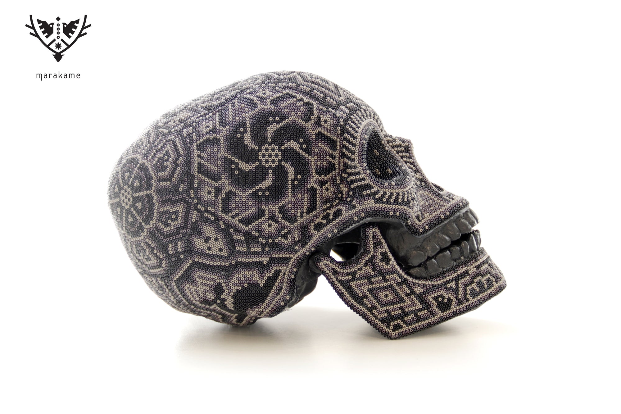 Cráneo huichol escala real - Calavera Nakawe