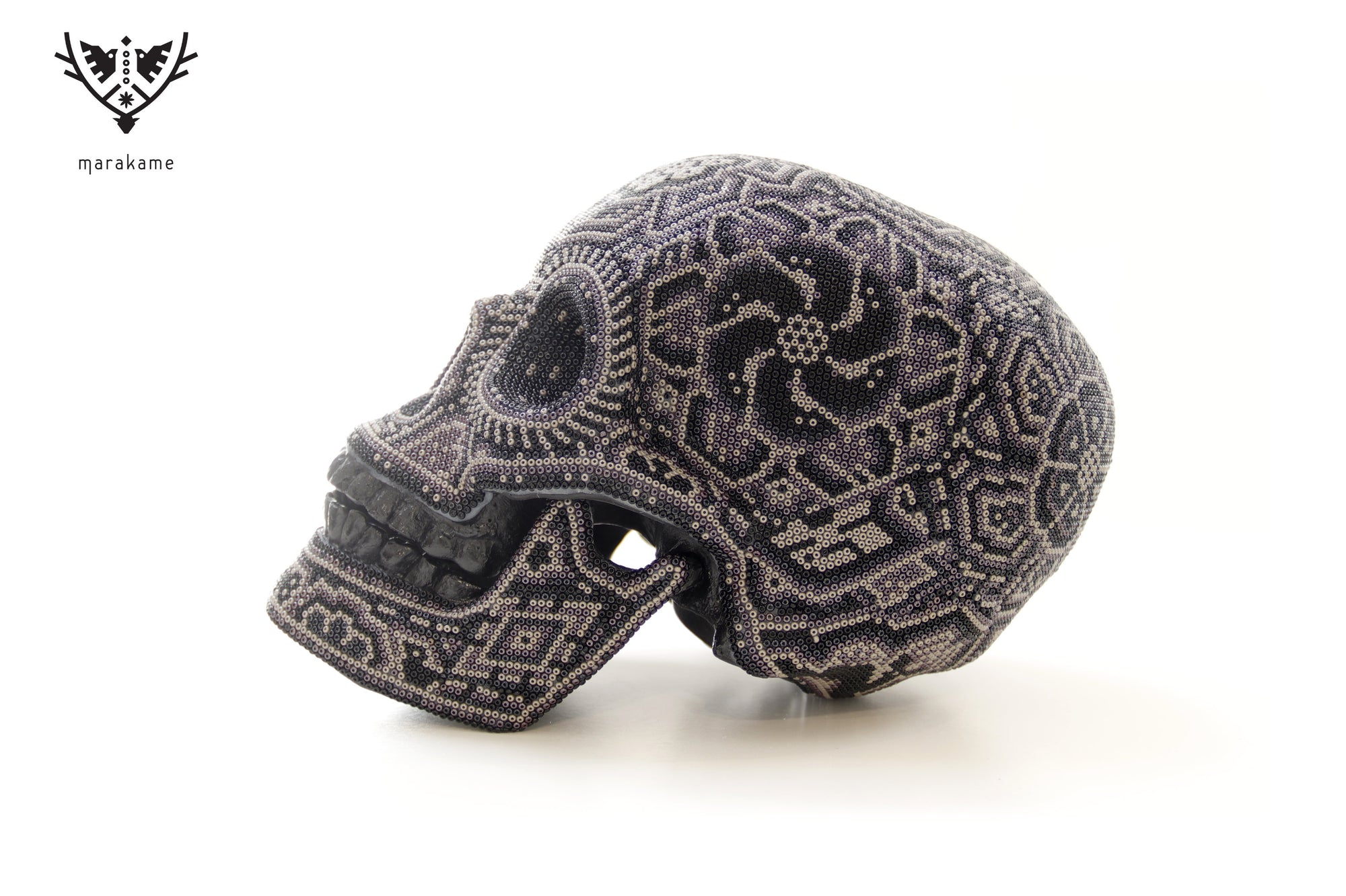 Cráneo huichol escala real - Calavera Nakawe