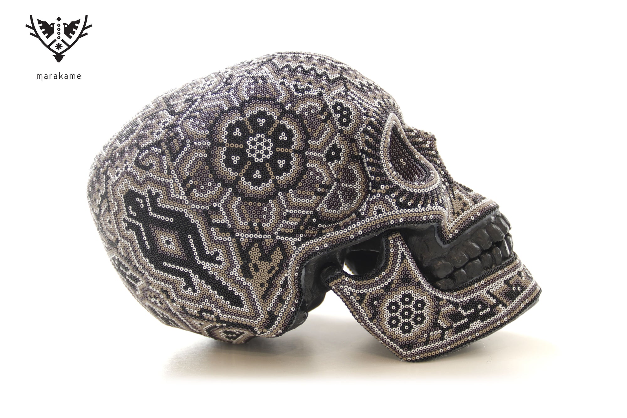 Cráneo huichol escala real - Calavera Haramara