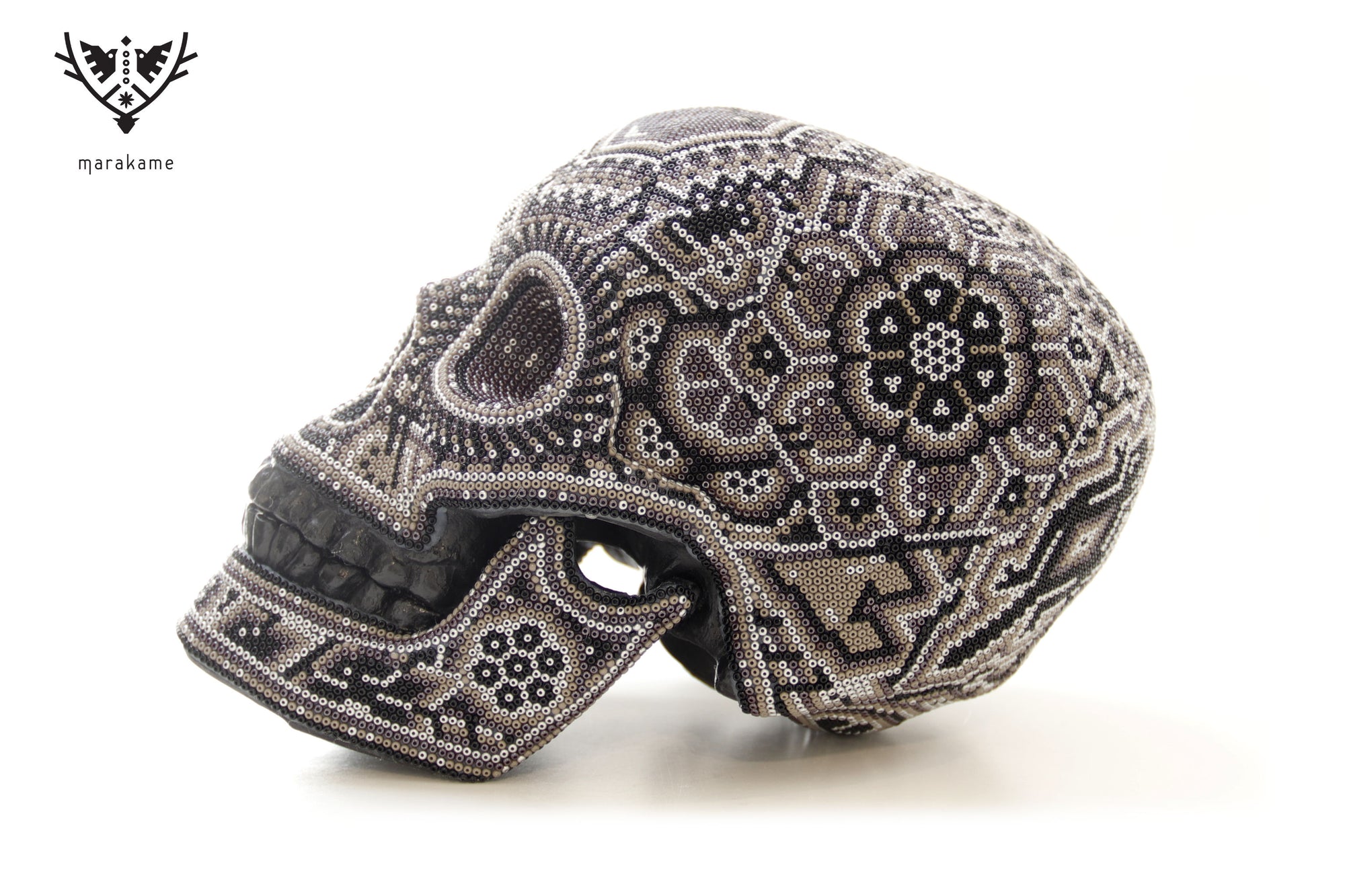 Cráneo huichol escala real - Calavera Haramara