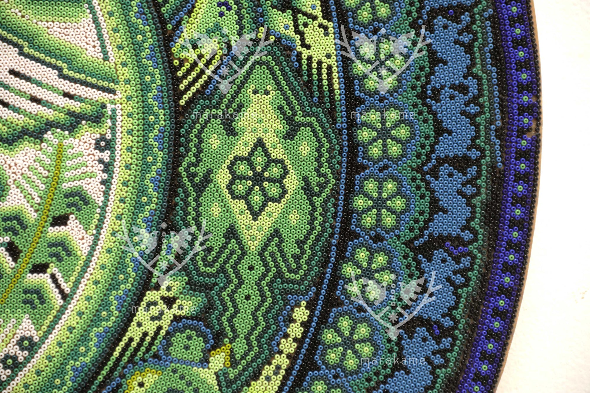 Nierika de Chaquira CÍrculo Huichol - Niveyáame Werika - Vientre del Águila - 59 cm. - 2025