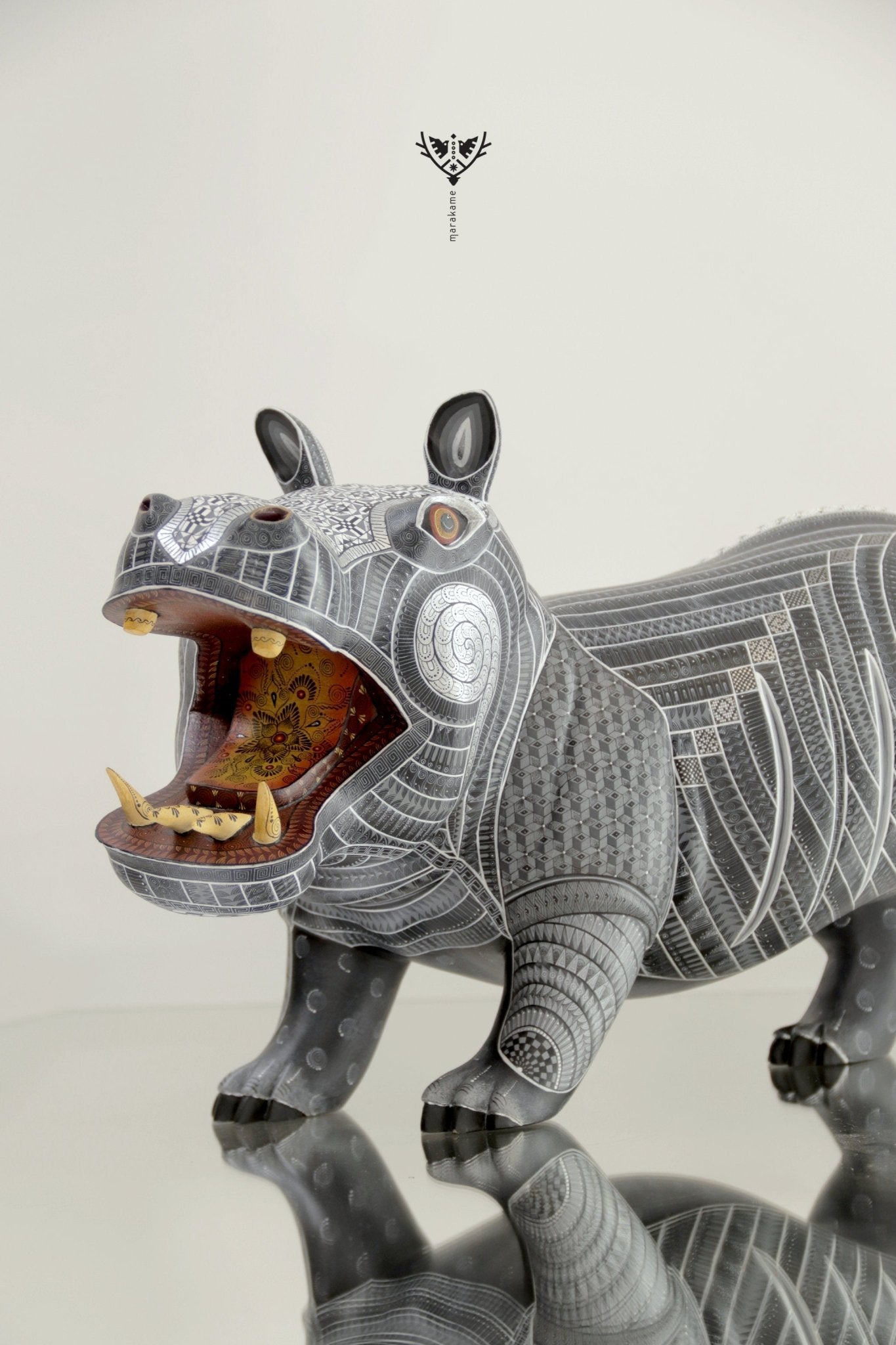 Alebrije - Hipopótamo - Arte Marakame