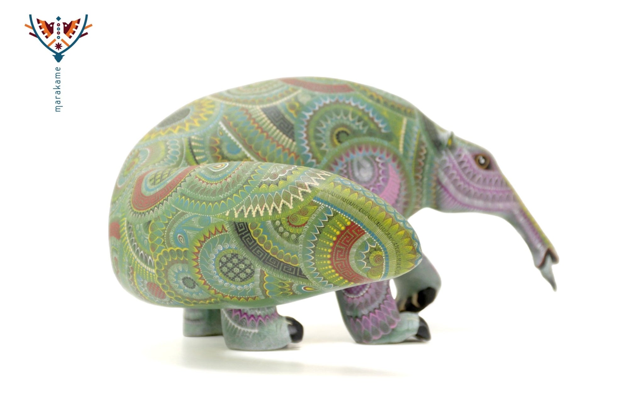 Alebrije - Oso hormiguero - Arte Huichol - Marakame