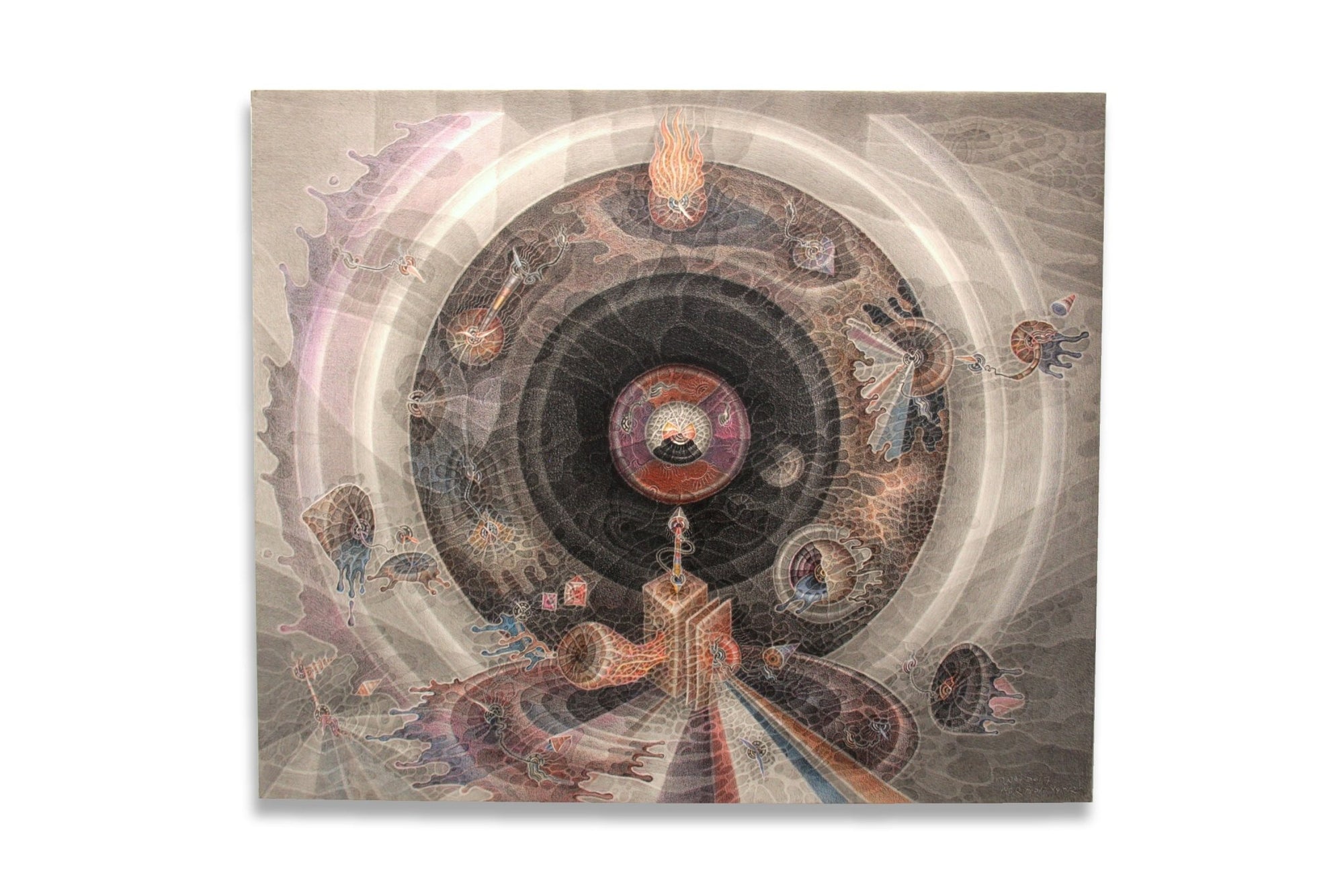Preventa - Dalam lingkaran - Arte Huichol - Marakame