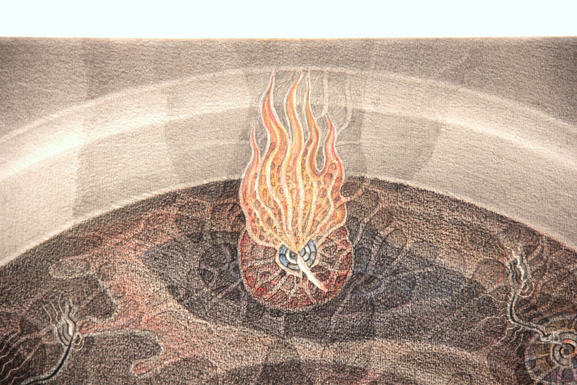 Preventa - Dalam lingkaran - Arte Huichol - Marakame