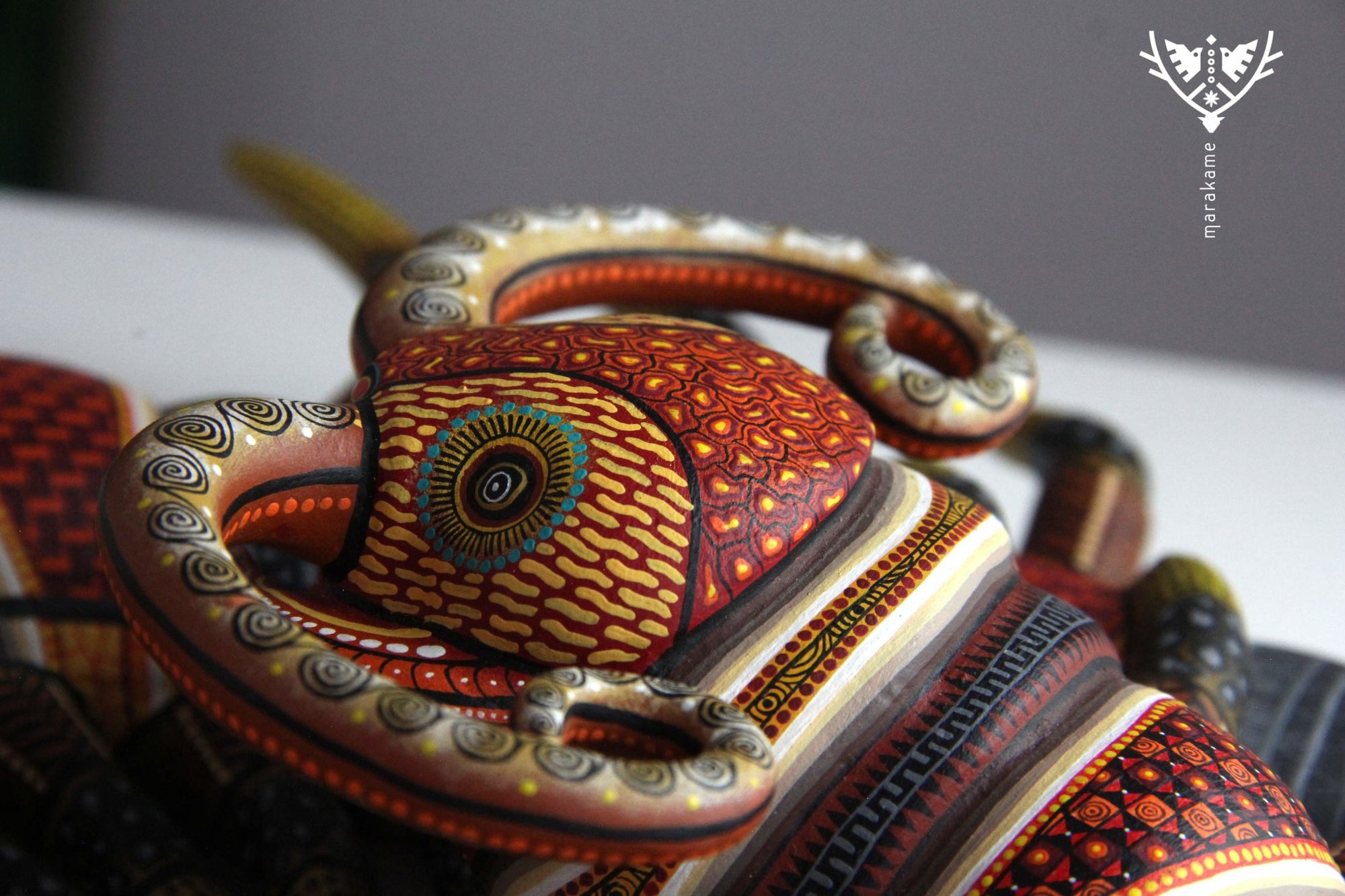 Alebrie Ciempiés - Nagande - Arte Huichol - Marakame