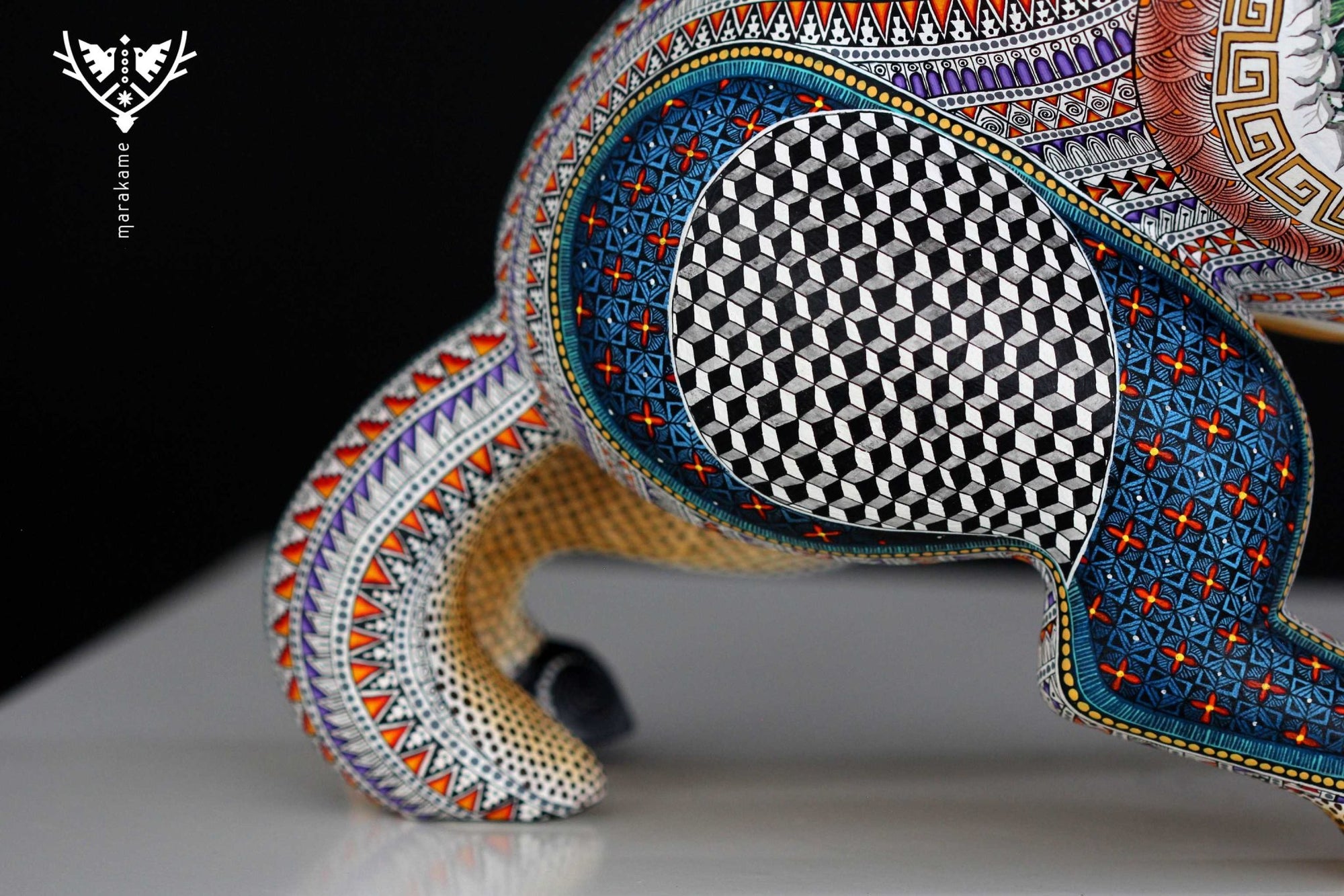 Alebrije - Borrego Cimarrón - Arte Huichol - Marakame