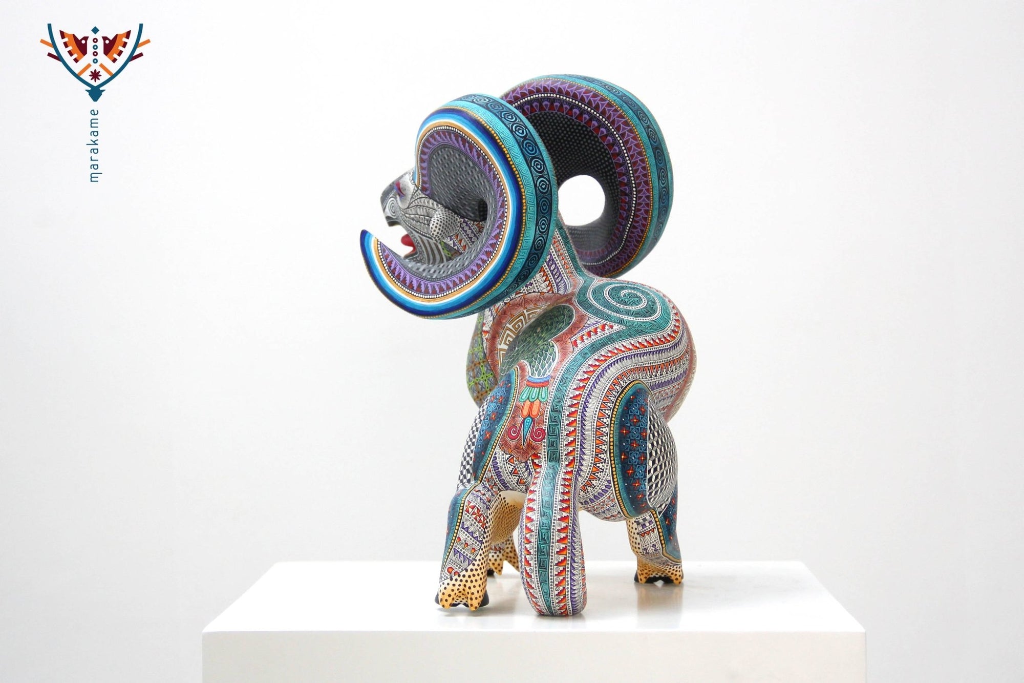 Alebrije - Borrego Cimarrón - Arte Huichol - Marakame