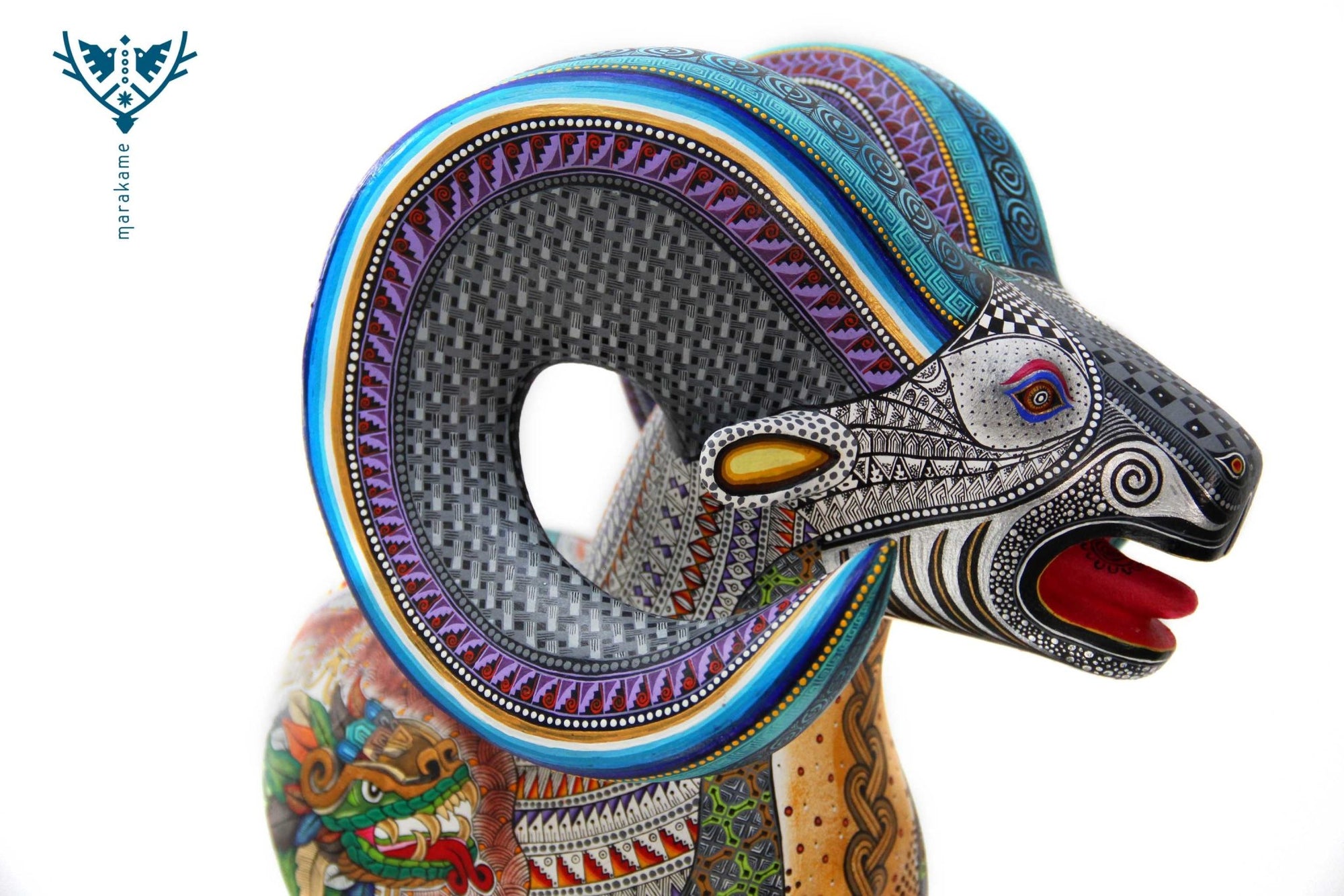 Alebrije - Borrego Cimarrón - Arte Huichol - Marakame