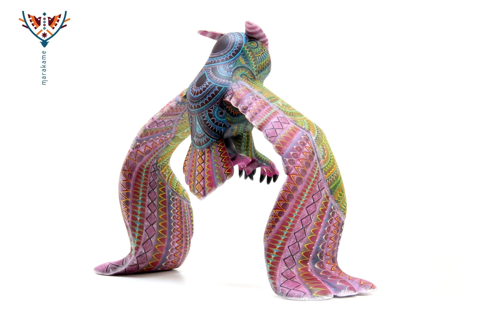 Alebrije - Búho Real - Arte Huichol - Marakame