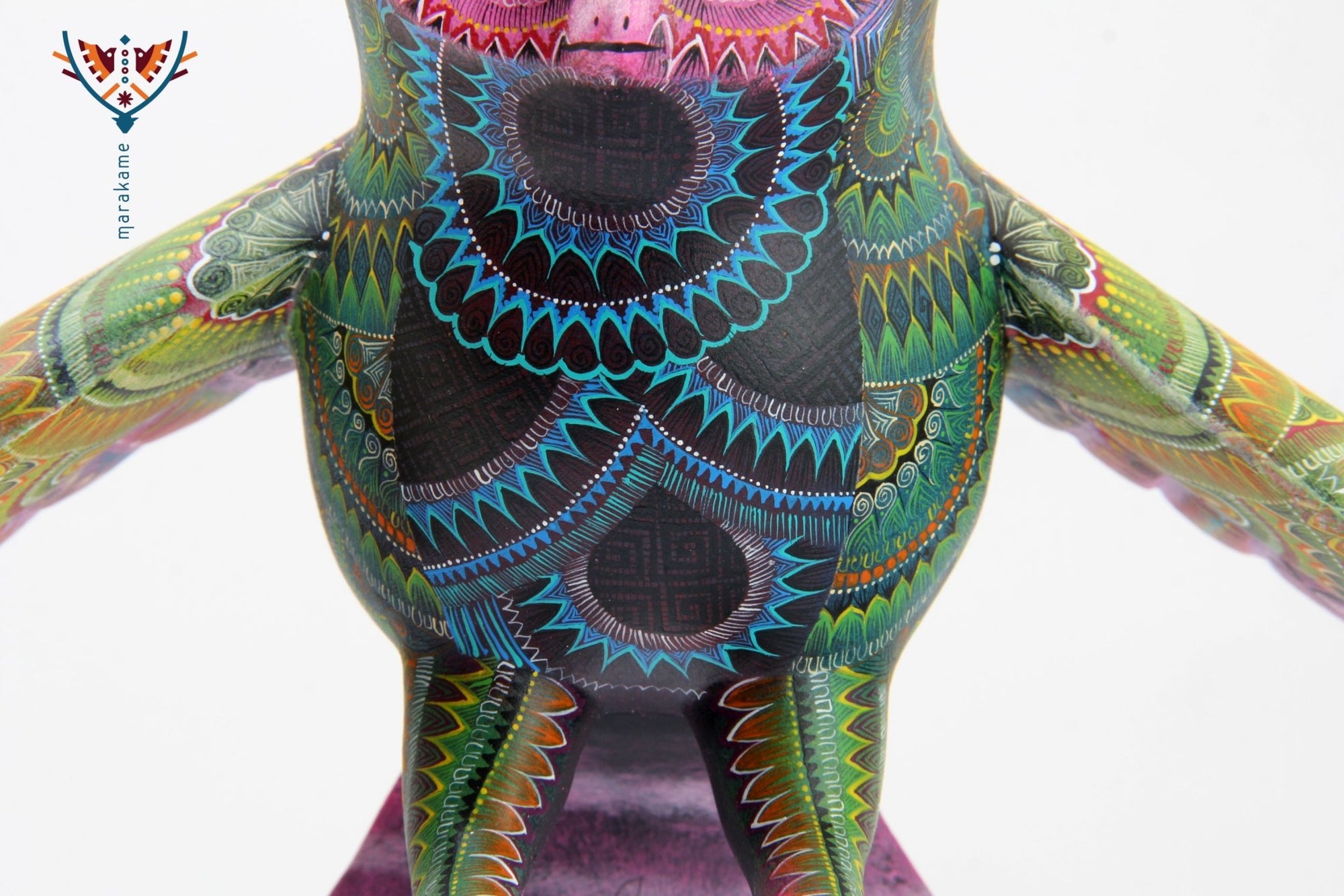Alebrije - Búho Real - Arte Huichol - Marakame