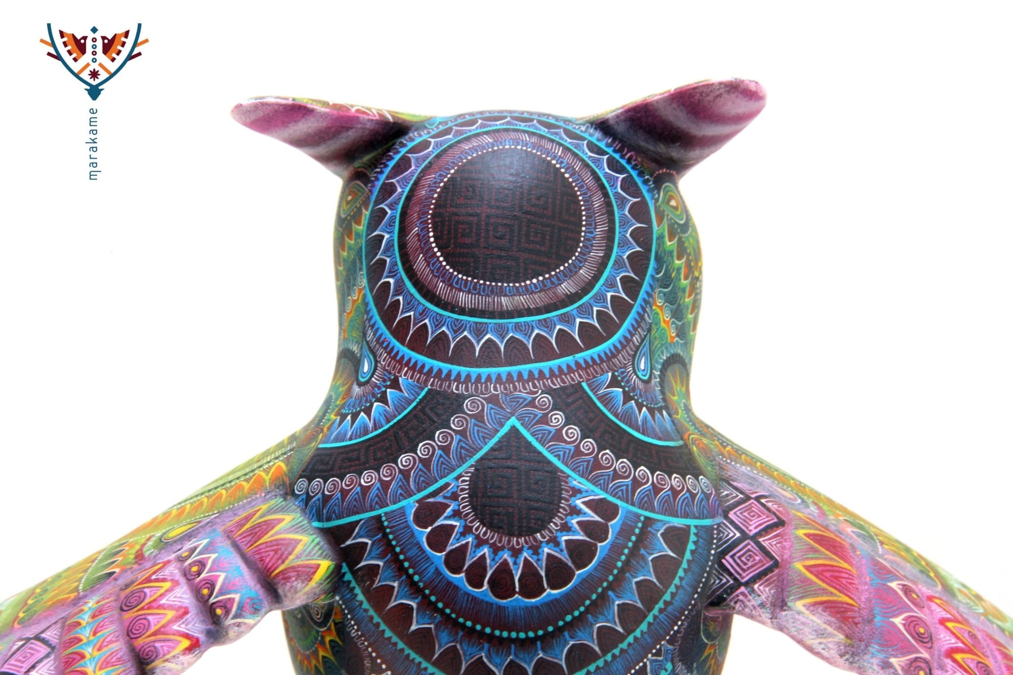 Alebrije - Búho Real - Arte Huichol - Marakame