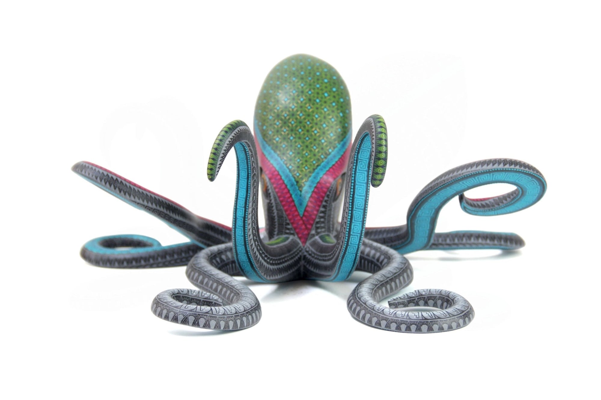 Alebrije - Calamar - Arte Huichol - Marakame