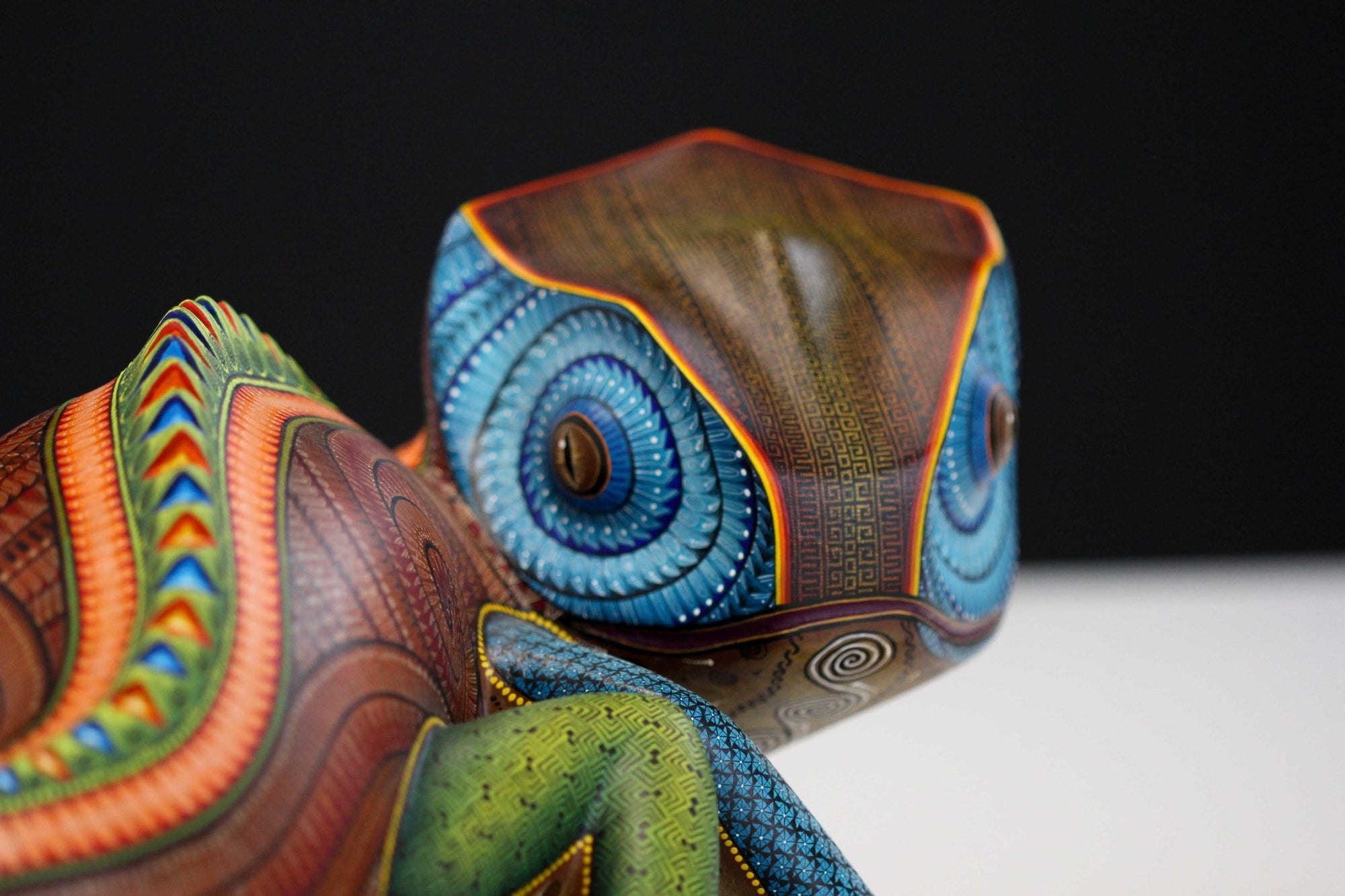 Alebrije - Camaleón - Arte Huichol - Marakame