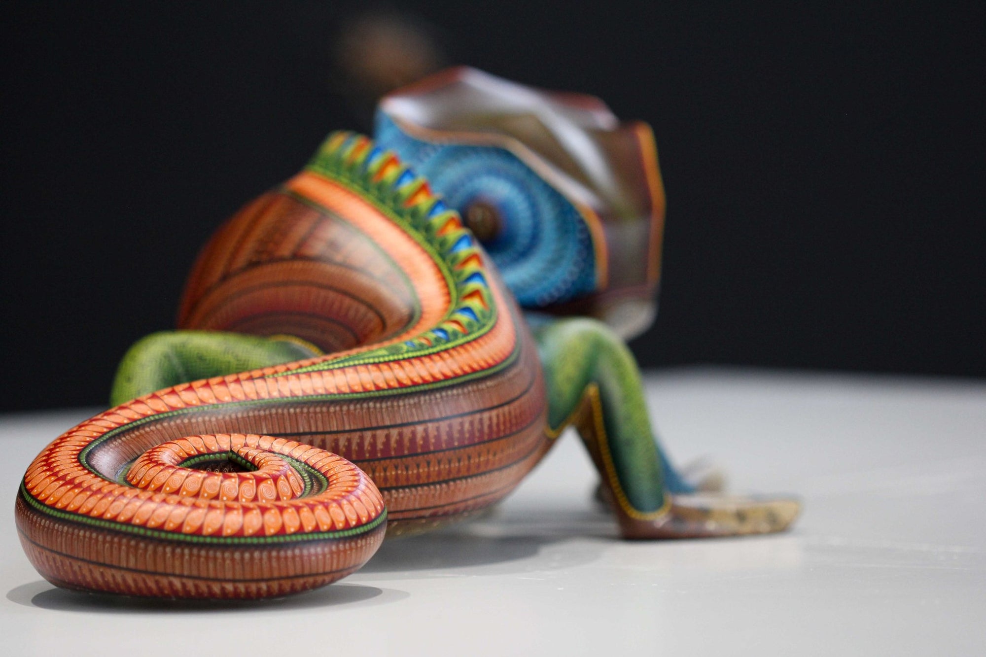 Alebrije - Camaleón - Arte Huichol - Marakame