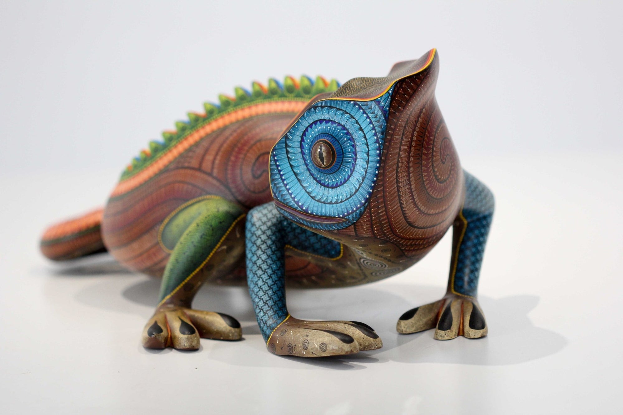 Alebrije - Camaleón - Arte Huichol - Marakame