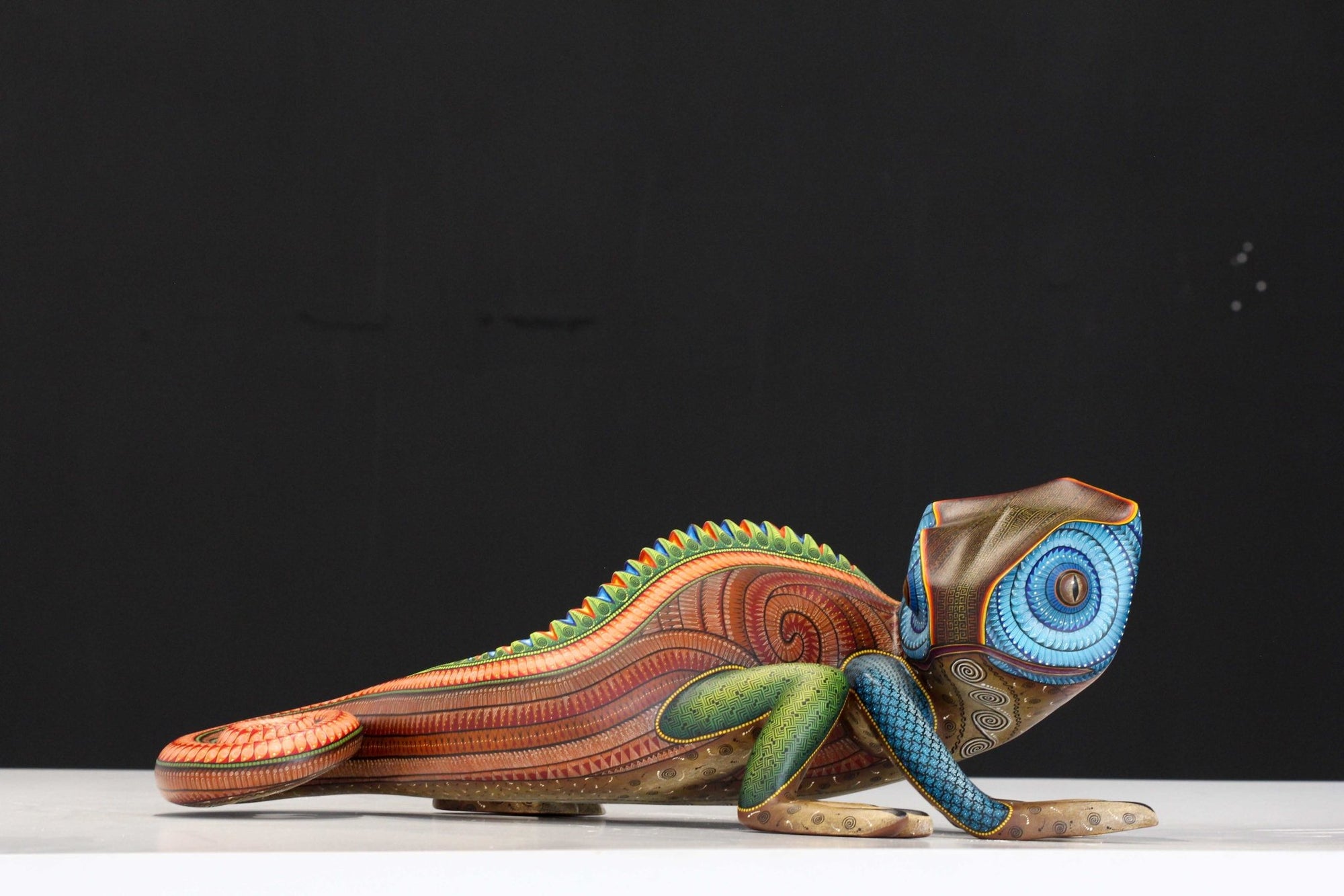 Alebrije - Camaleón - Arte Huichol - Marakame