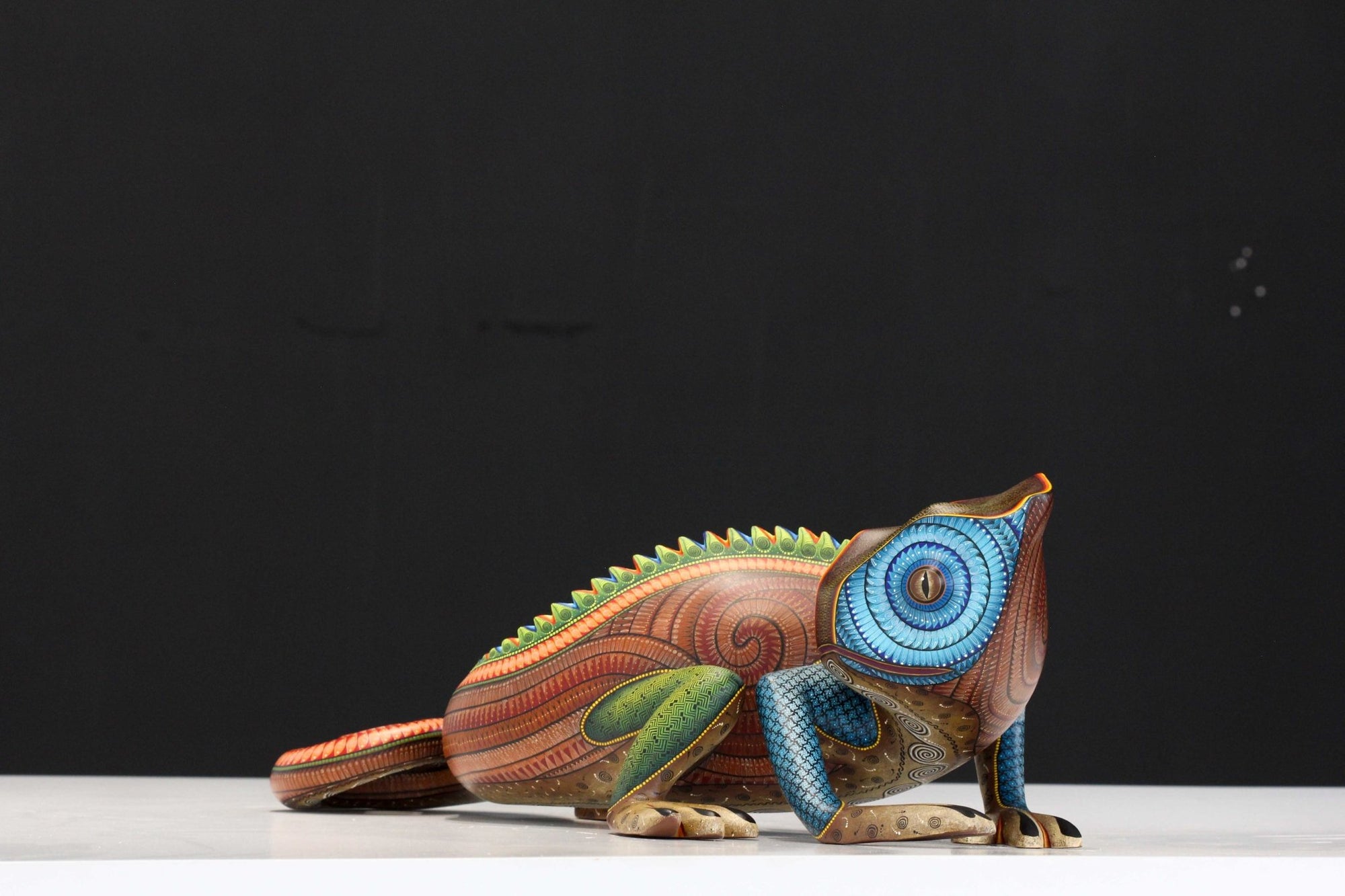 Alebrije - Camaleón - Arte Huichol - Marakame