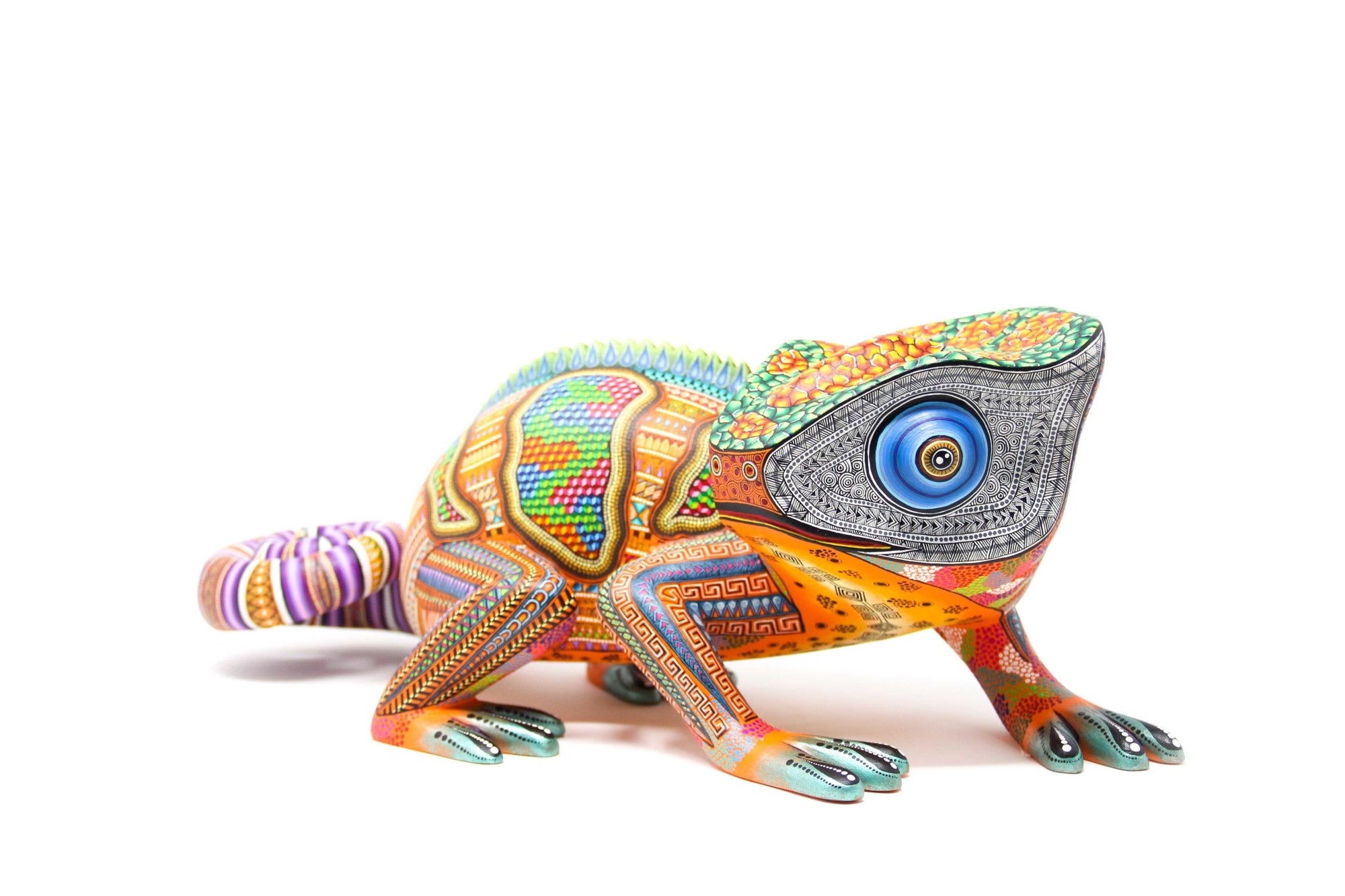 Alebrije - Camaleón - Arte Huichol - Marakame