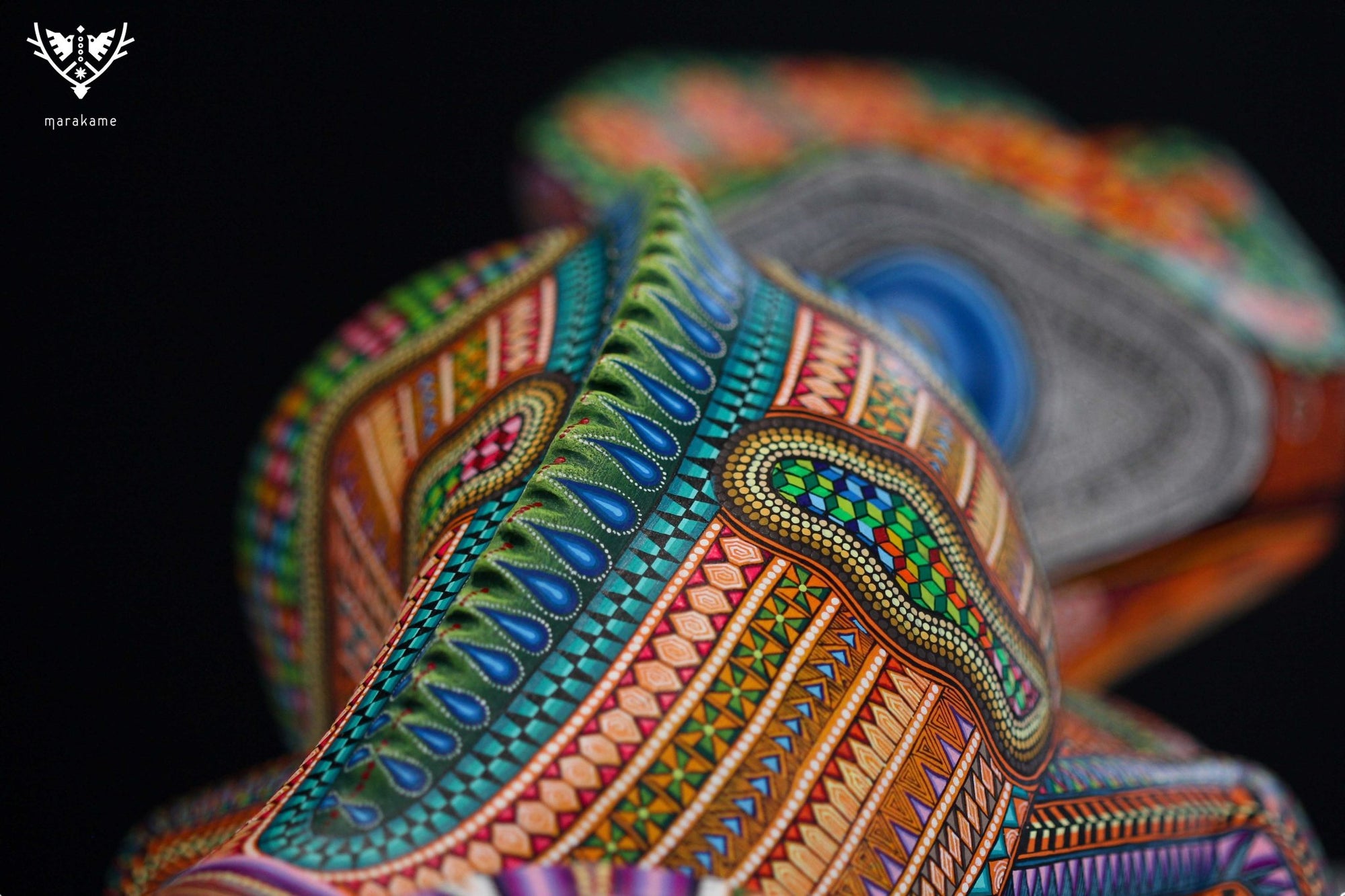 Alebrije - Camaleón - Arte Huichol - Marakame