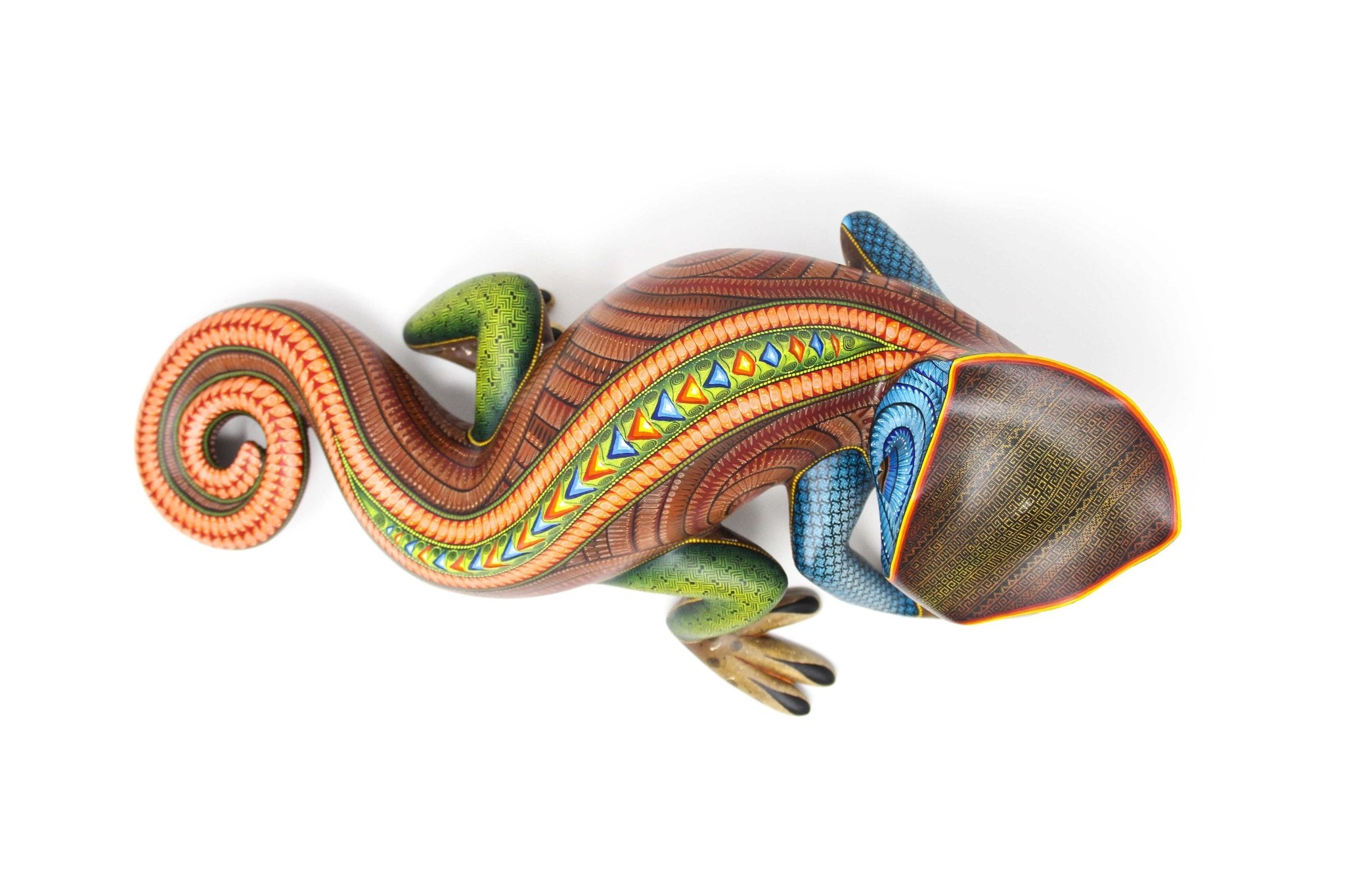 Alebrije - Camaleón - Arte Huichol - Marakame