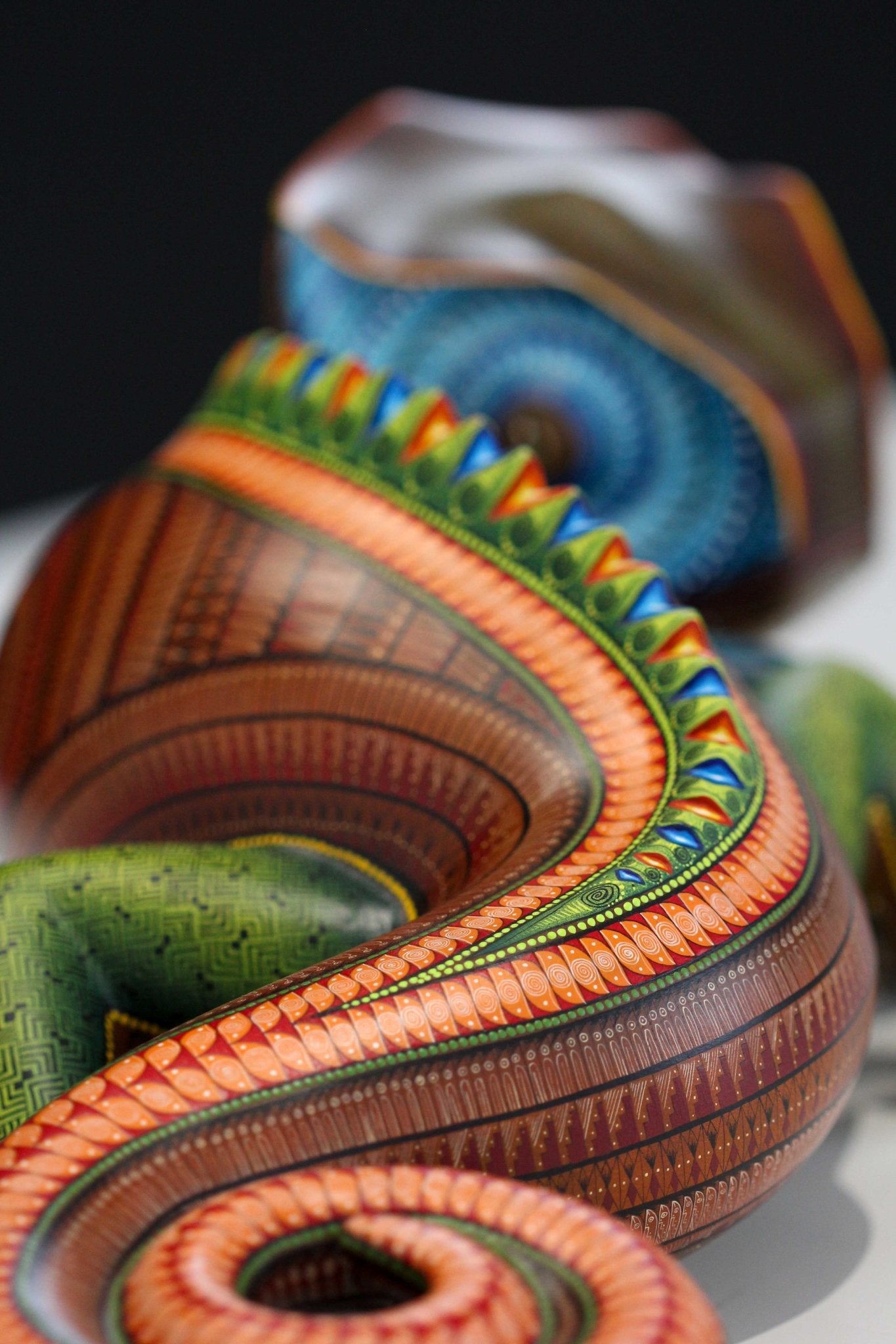 Alebrije - Camaleón - Arte Huichol - Marakame
