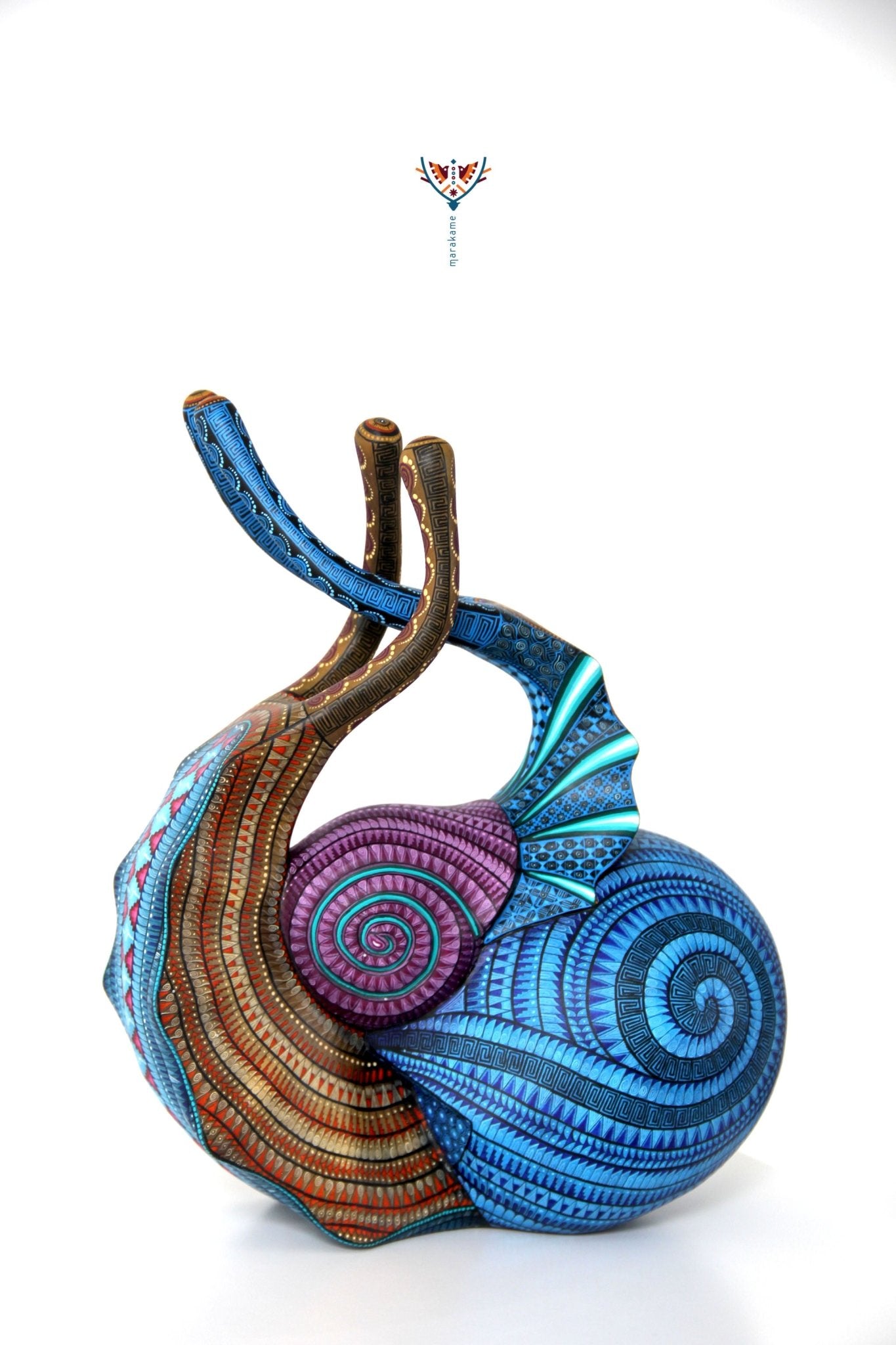 Alebrije - Caracoles - Arte Huichol - Marakame