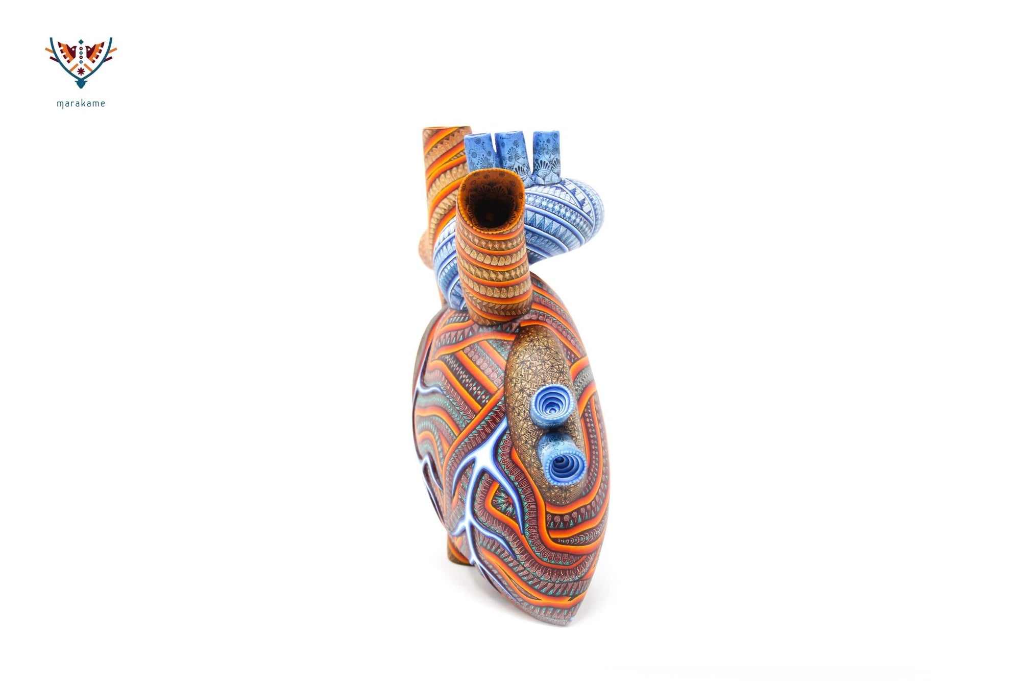 Alebrije - Corazón Ladxidó' - Arte Huichol - Marakame