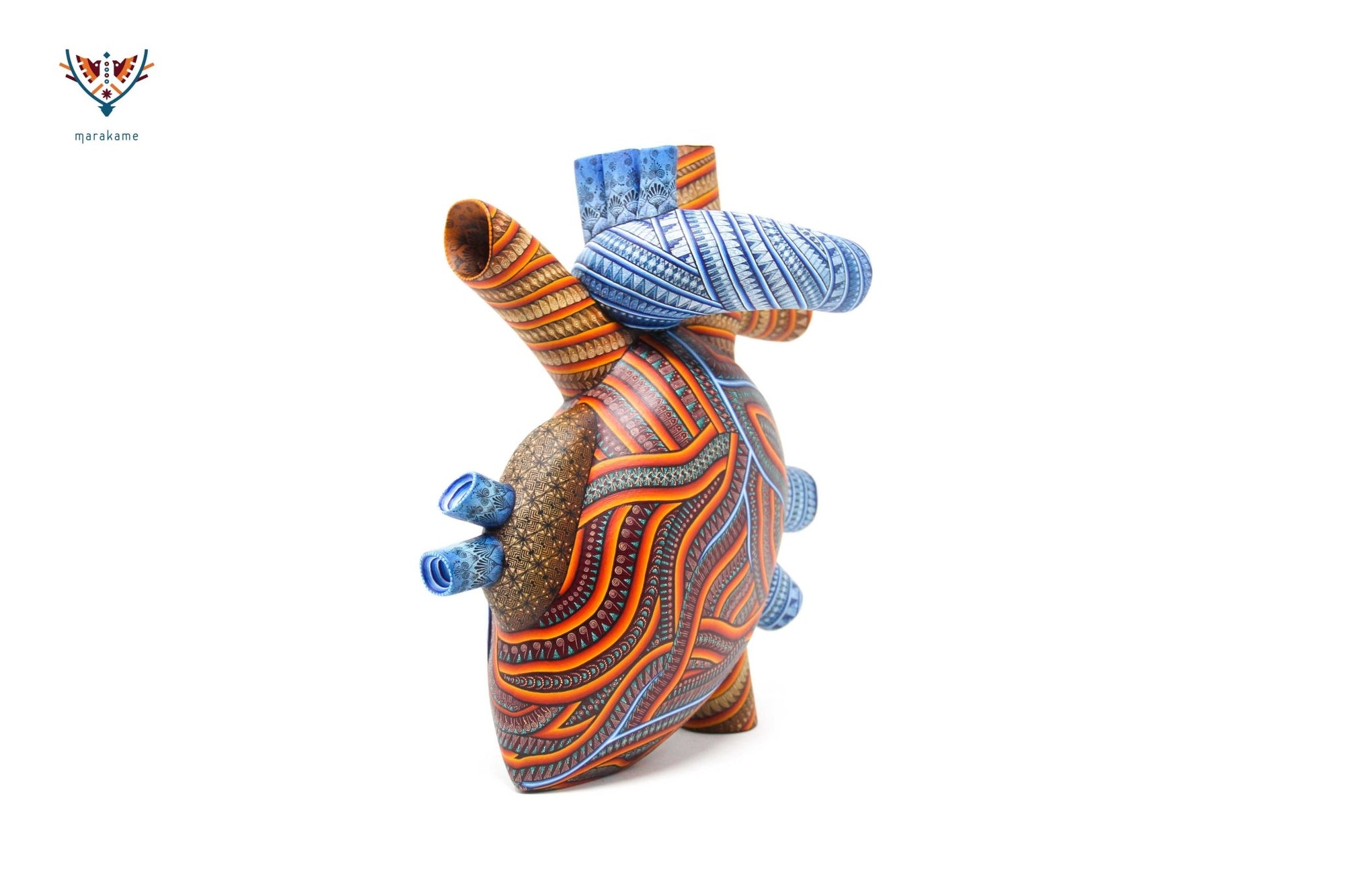 Alebrije - Corazón Ladxidó' - Arte Huichol - Marakame
