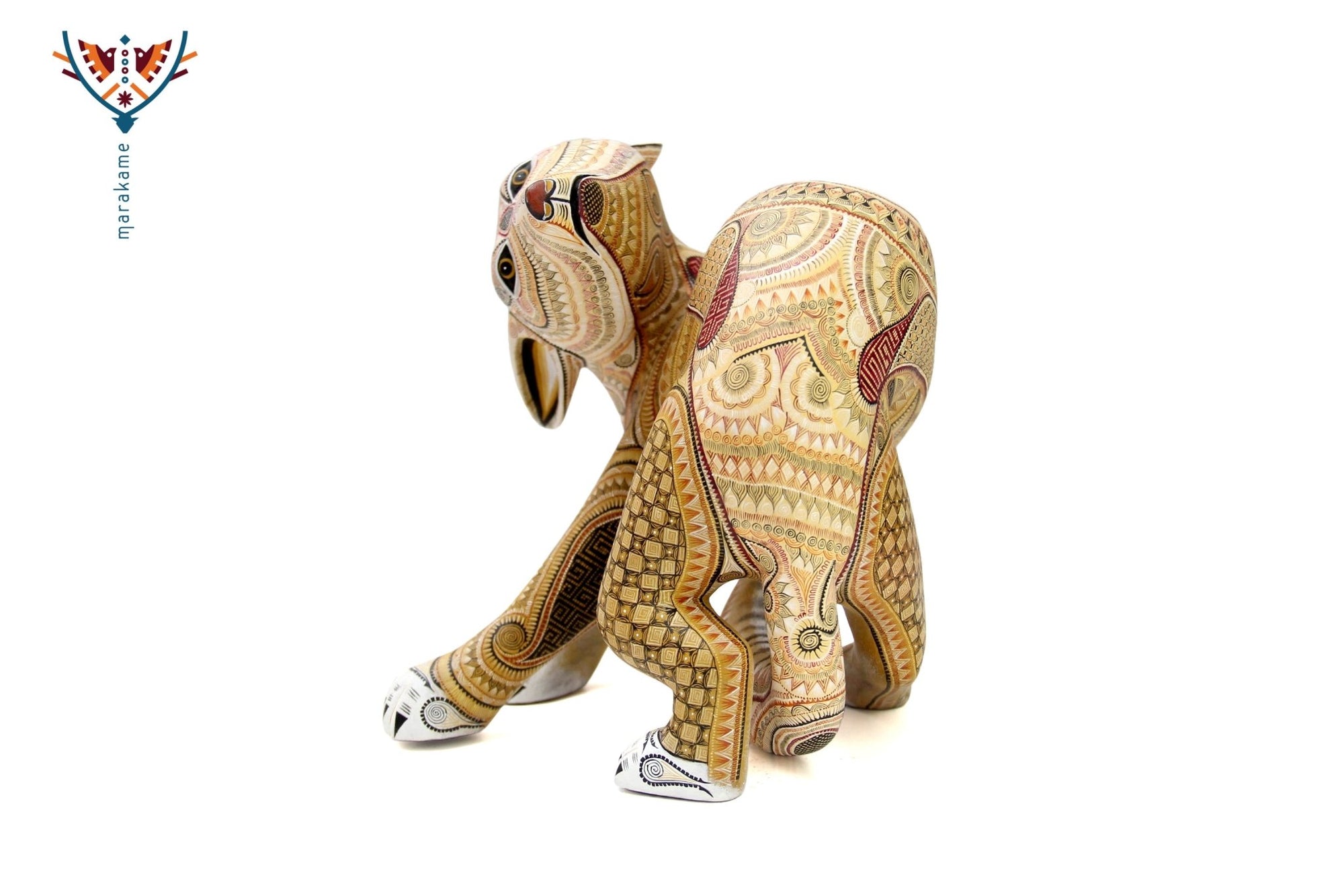 Alebrije - Coyote - Arte Huichol - Marakame