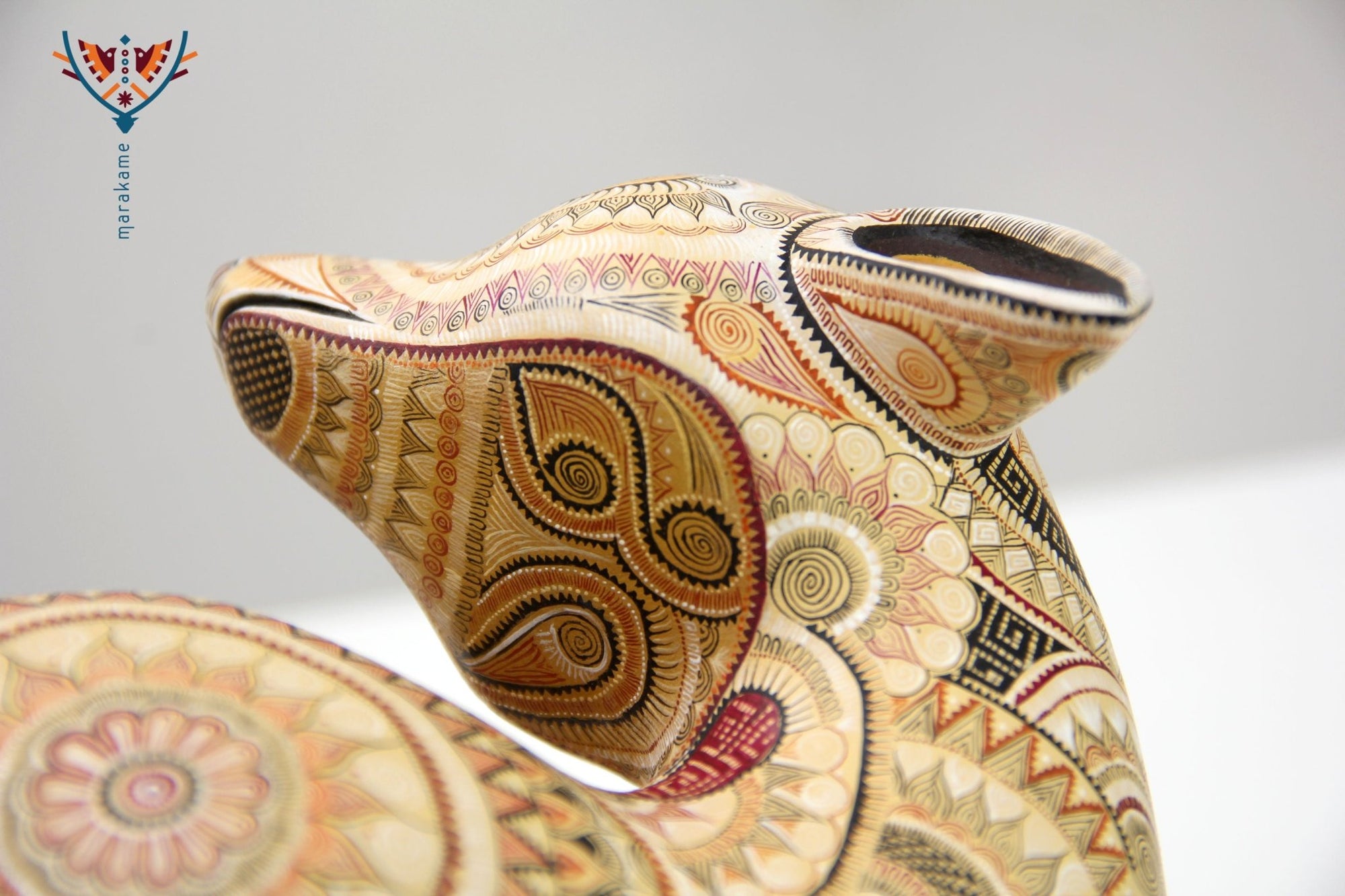Alebrije - Coyote - Arte Huichol - Marakame