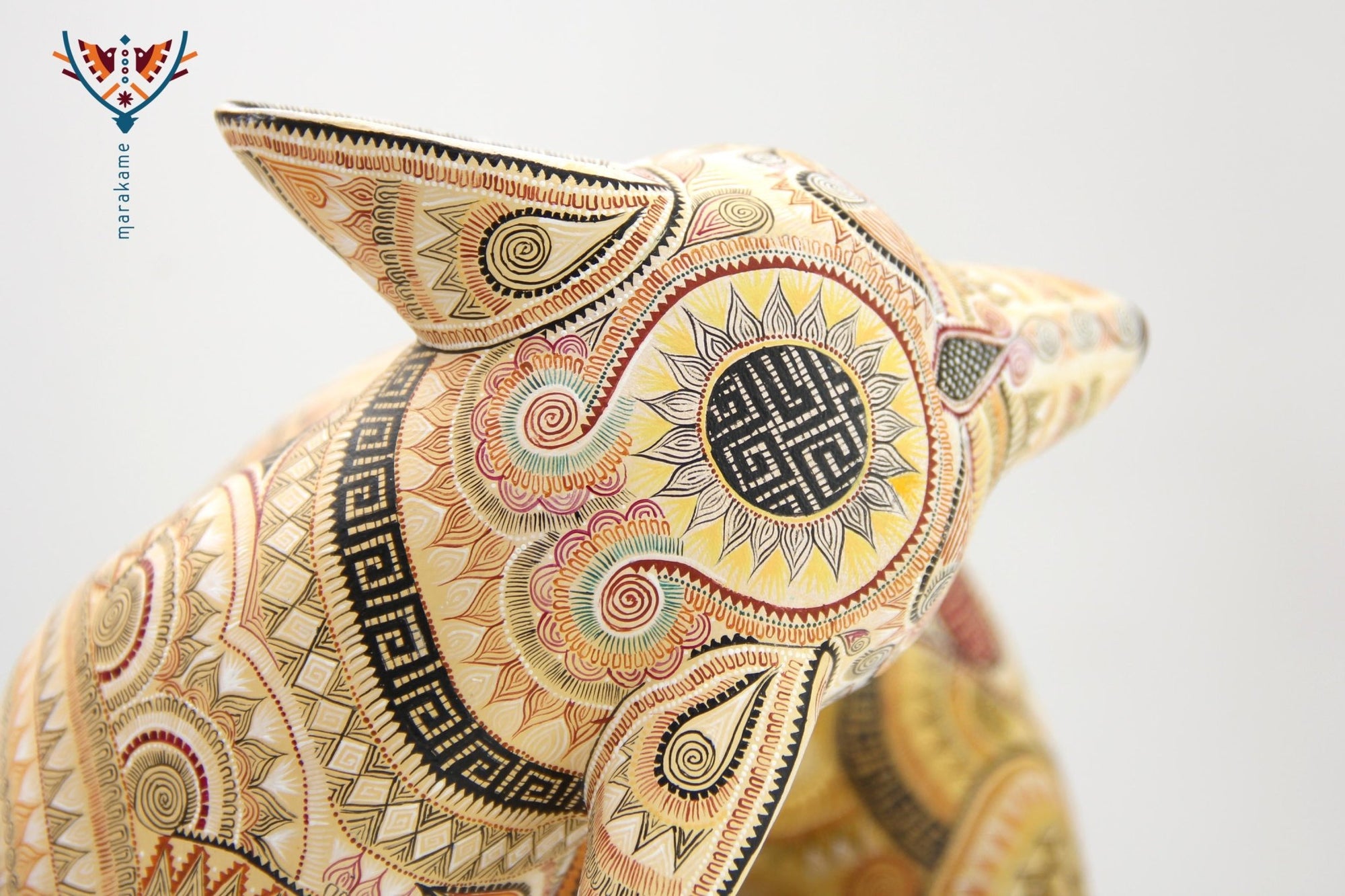 Alebrije - Coyote - Arte Huichol - Marakame