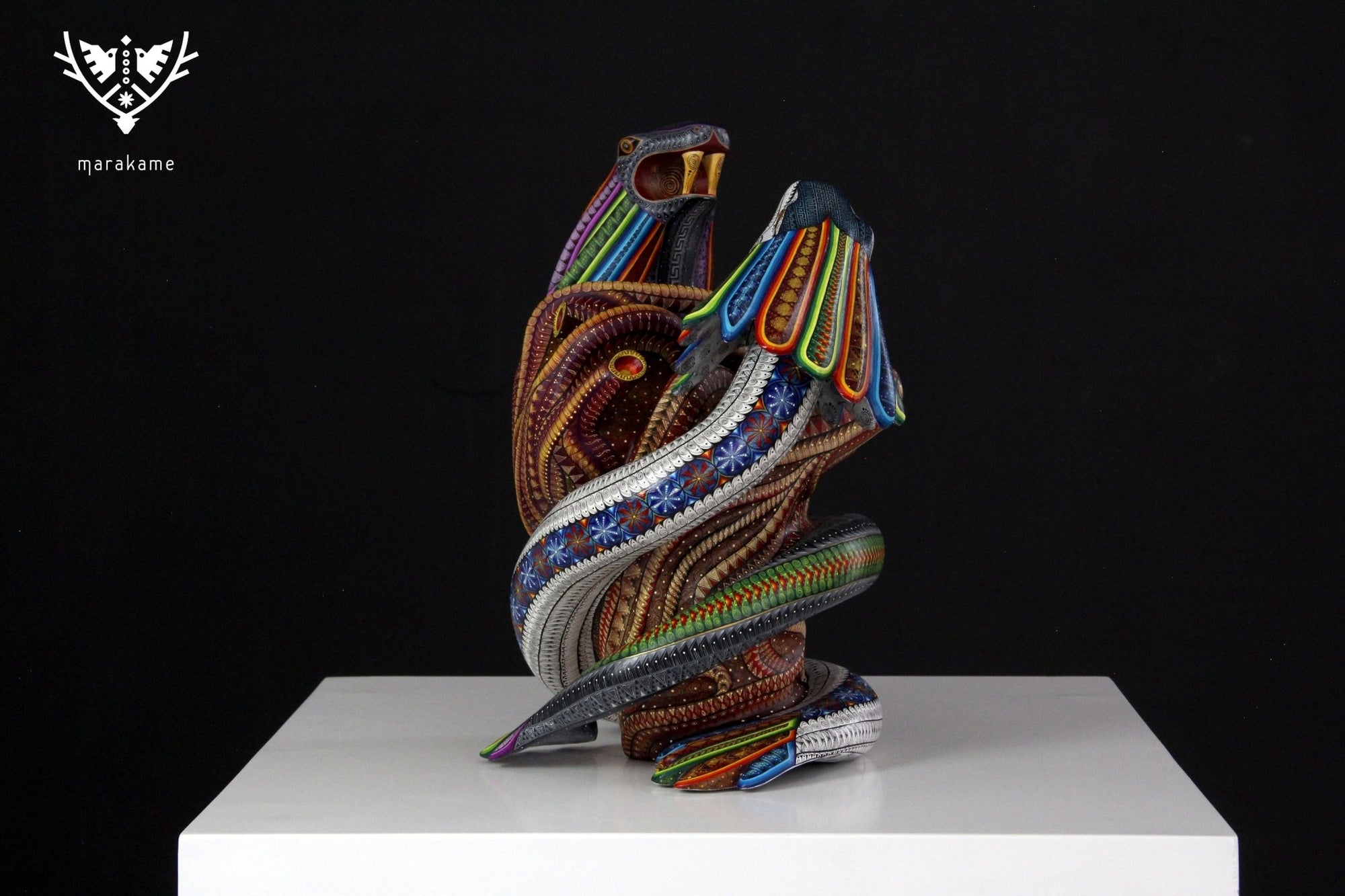 Alebrije - Danza de Quetzalcoatl - Arte Huichol - Marakame