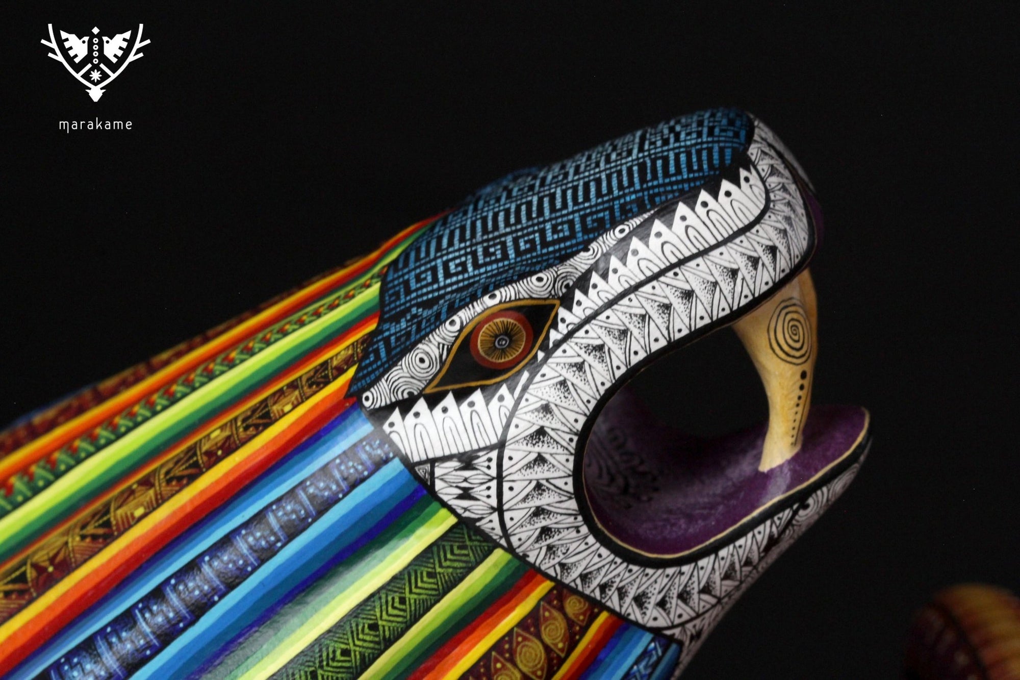 Alebrije - Danza de Quetzalcoatl - Arte Huichol - Marakame