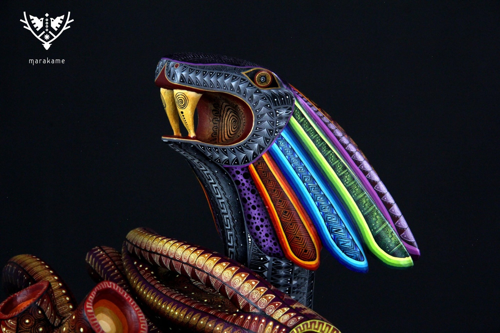 Alebrije - Danza de Quetzalcoatl - Arte Huichol - Marakame