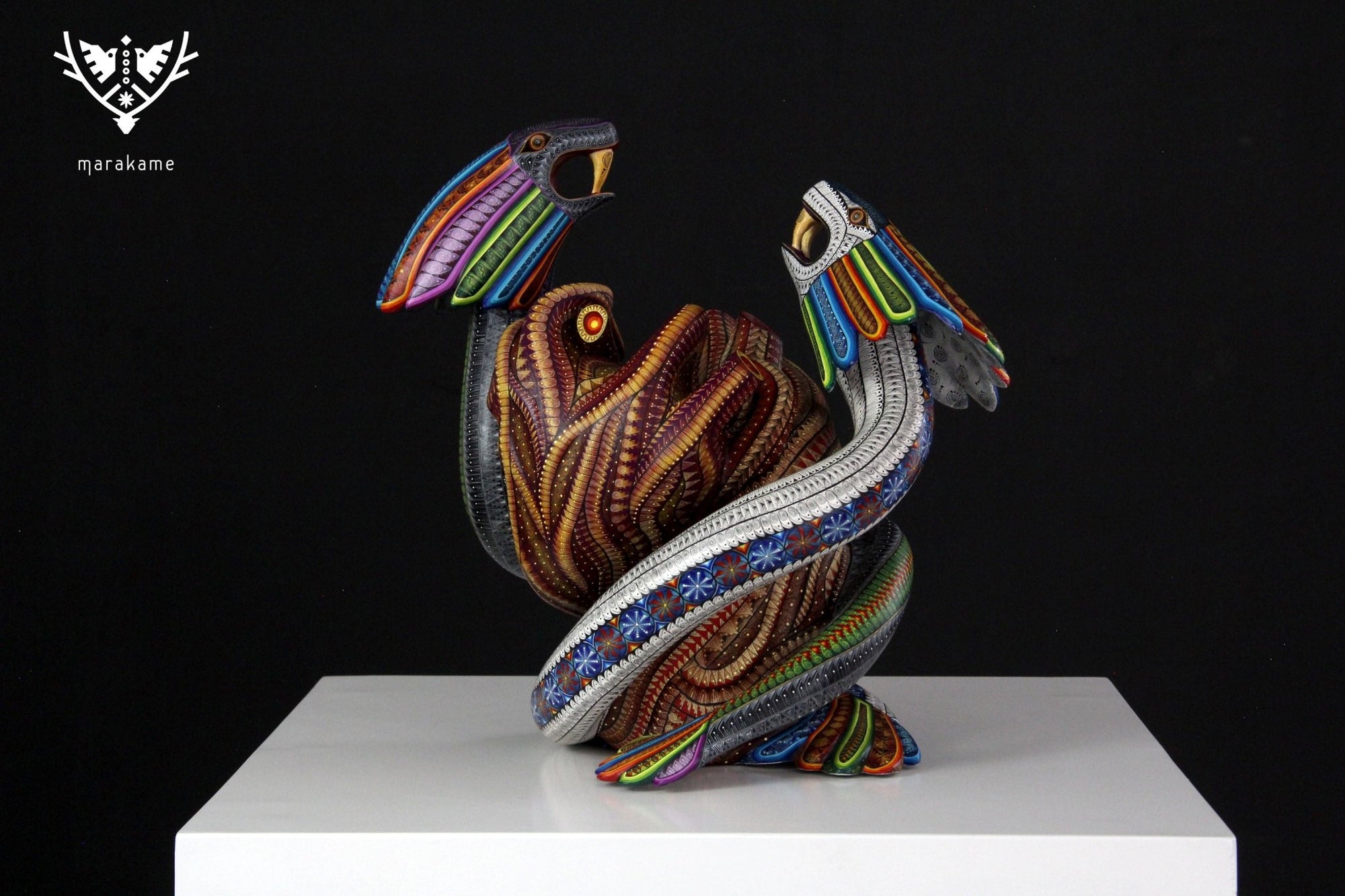 Alebrije - Danza de Quetzalcoatl - Arte Huichol - Marakame