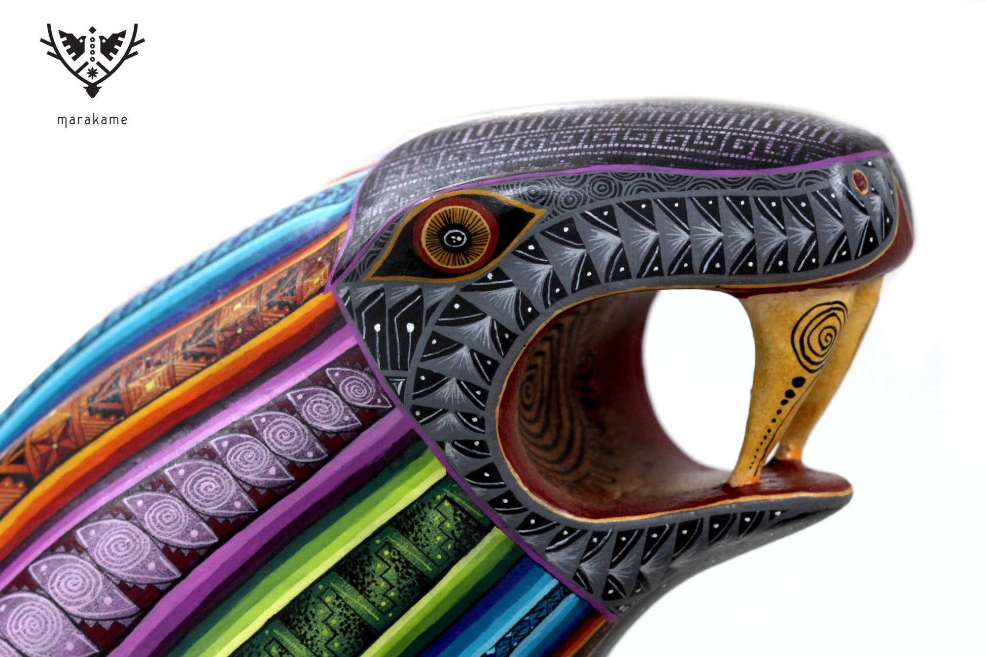 Alebrije - Danza de Quetzalcoatl - Arte Huichol - Marakame