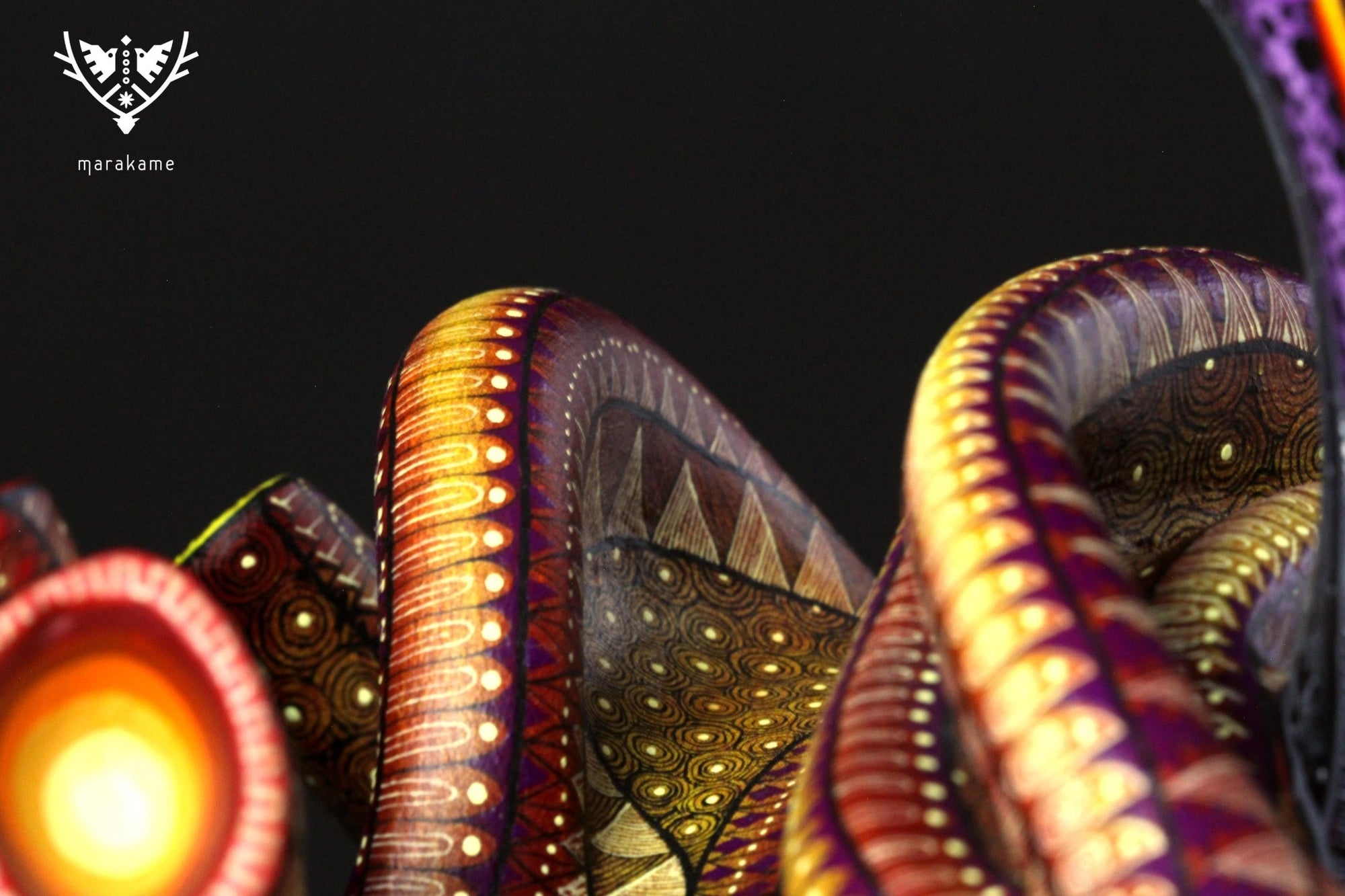 Alebrije - Danza de Quetzalcoatl - Arte Huichol - Marakame