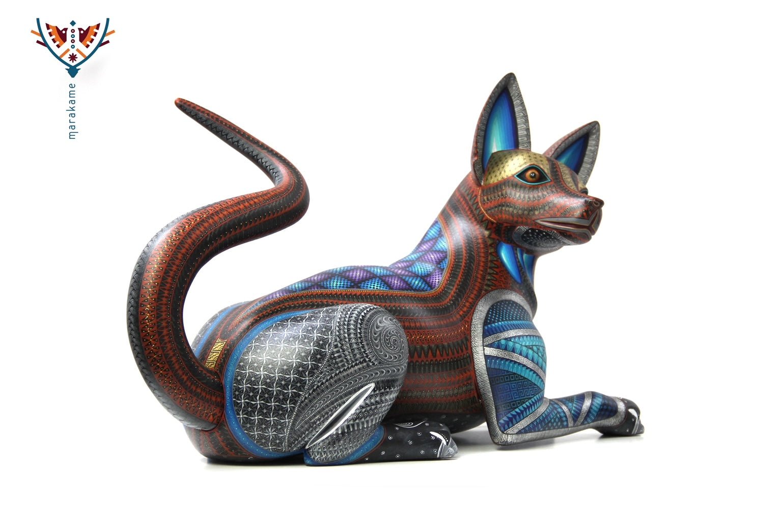 Alebrije - El Xoloitzcuintle - Arte Huichol - Marakame