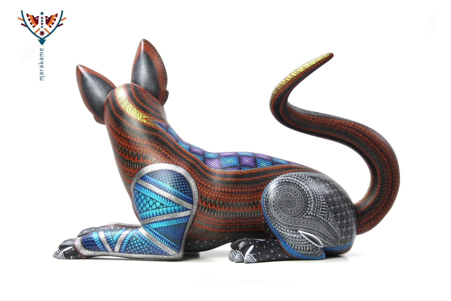 Alebrije - El Xoloitzcuintle - Arte Huichol - Marakame