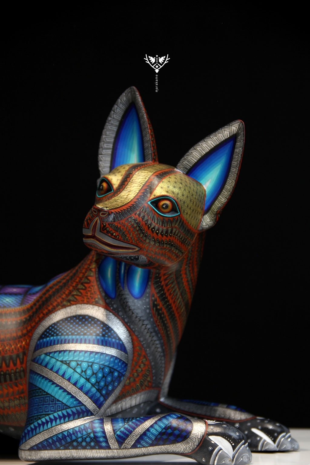 Alebrije - El Xoloitzcuintle - Arte Huichol - Marakame
