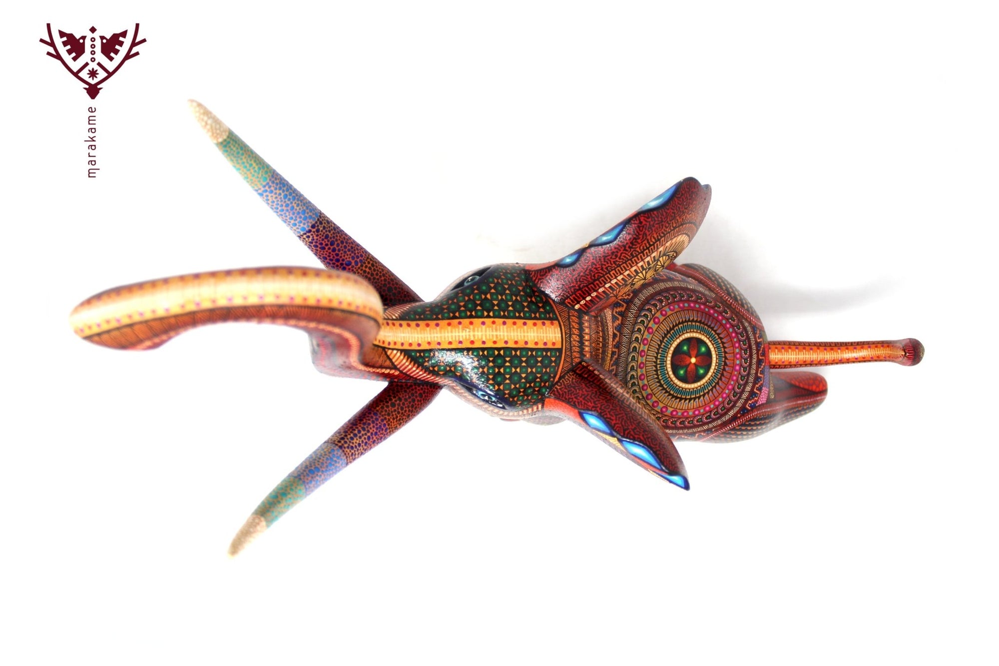 Alebrije - Elefante Pochutla - Arte Huichol - Marakame