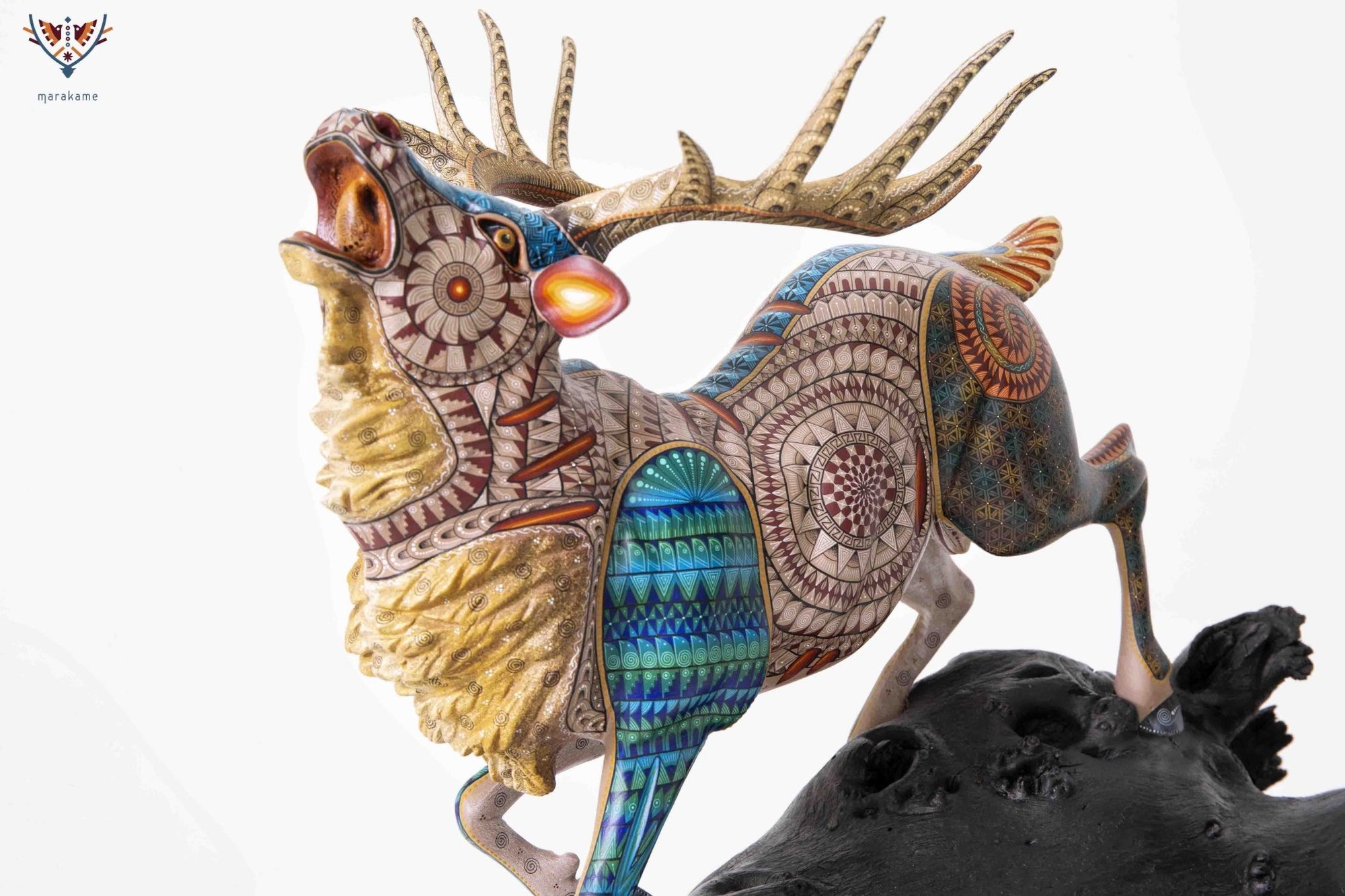 Alebrije - Elk - Arte Huichol - Marakame