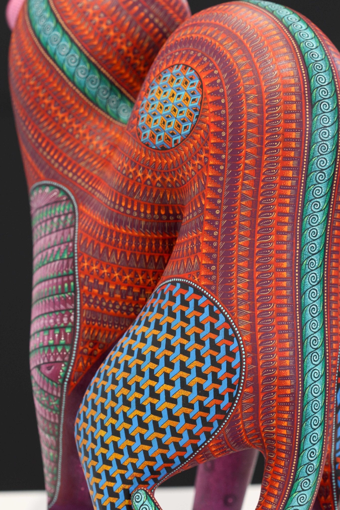 Alebrije - Fusión Búho Chango - Arte Huichol - Marakame