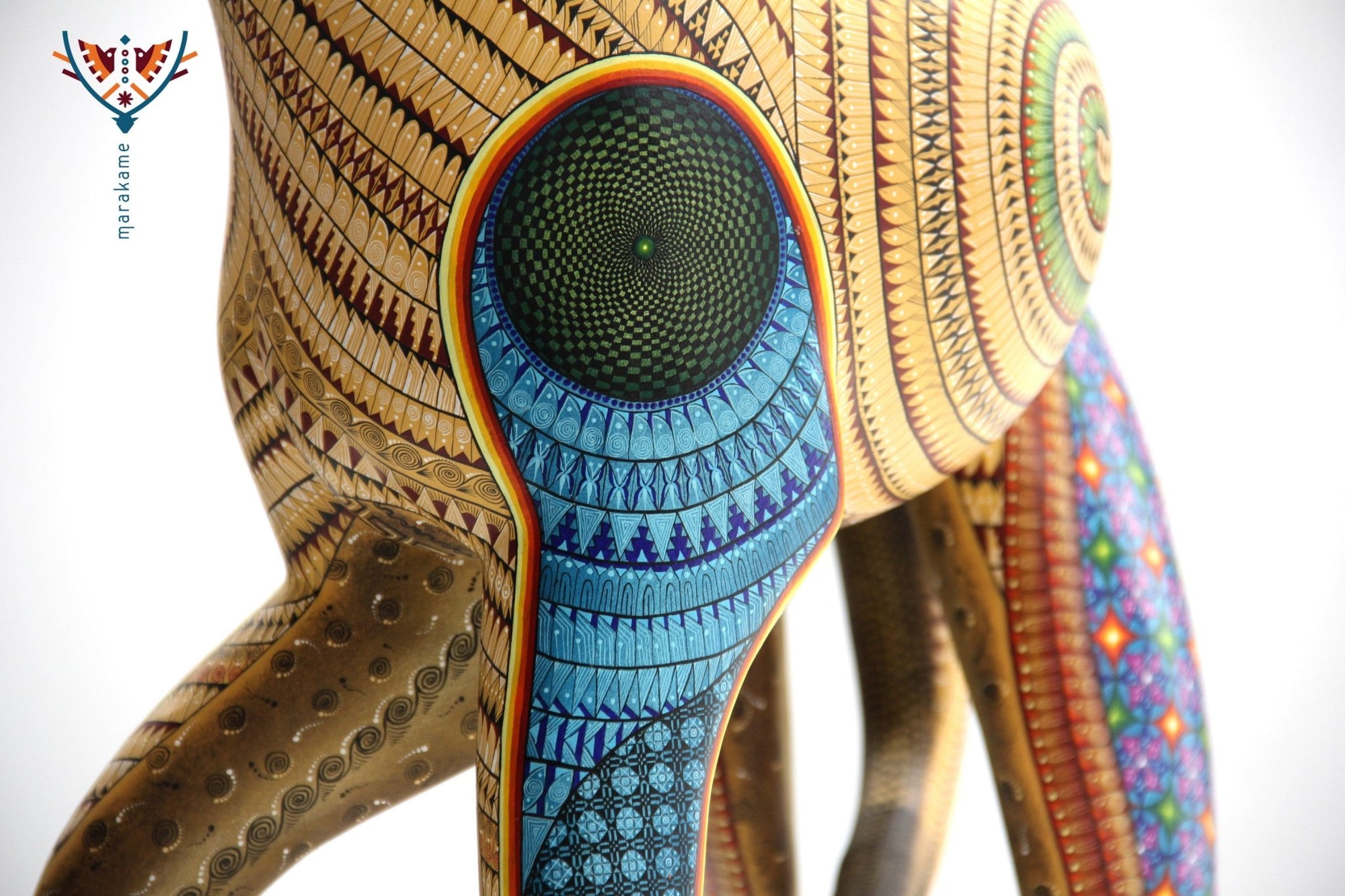 Alebrije - Gran Cheetah - Arte Huichol - Marakame