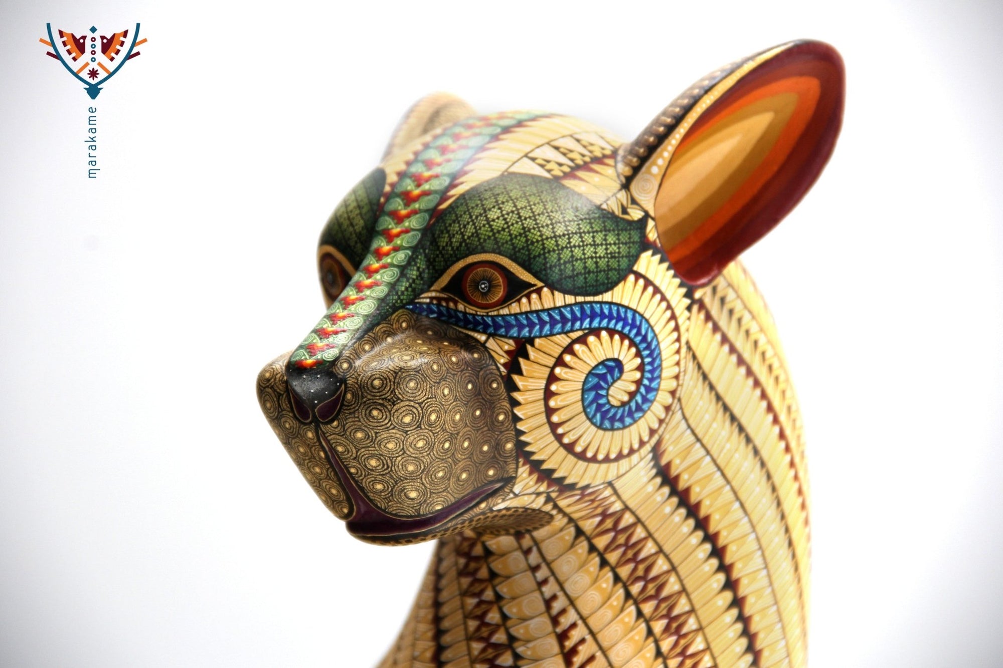 Alebrije - Gran Cheetah - Arte Huichol - Marakame