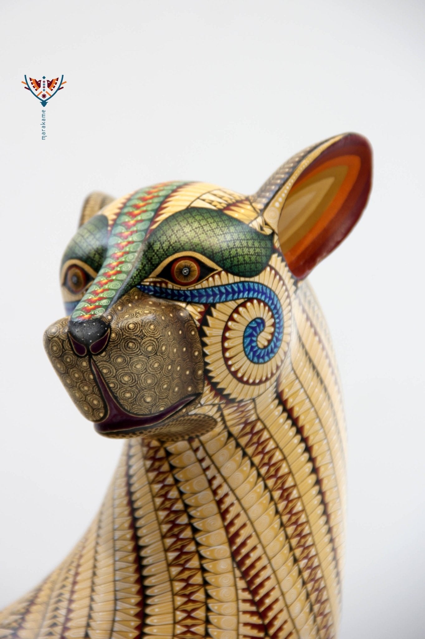 Alebrije - Gran Cheetah - Arte Huichol - Marakame