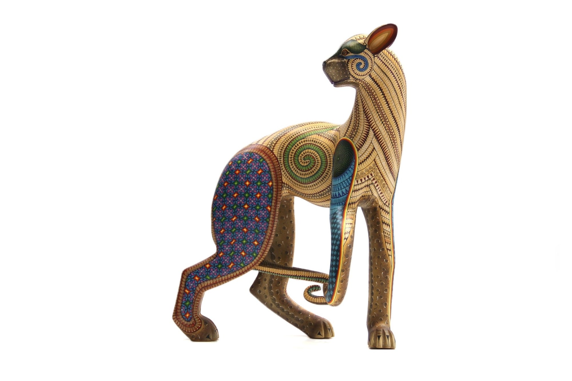 Alebrije - Gran Cheetah - Arte Huichol - Marakame